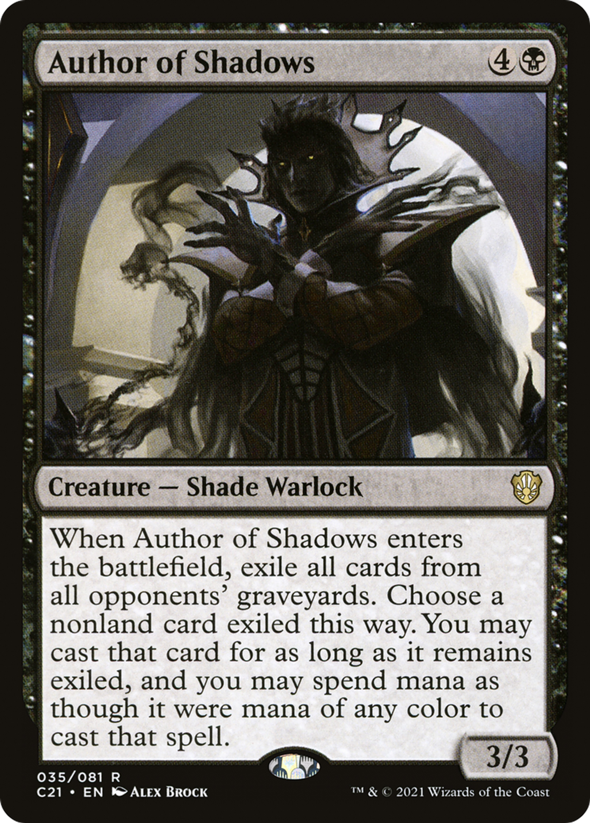 Author of Shadows — Commander 2021 — Magic: The Gathering