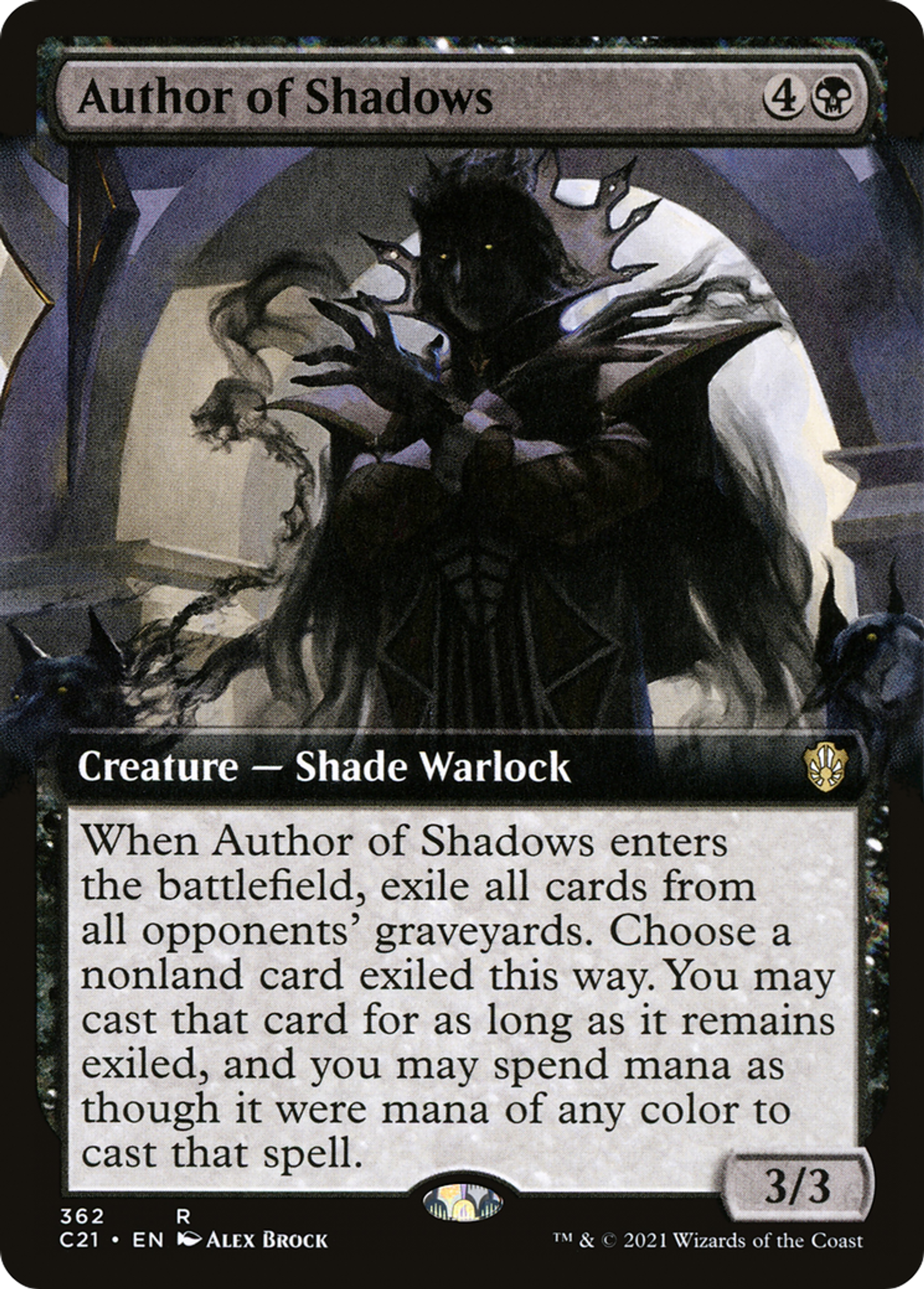 Author of Shadows — Commander 2021 — Magic: The Gathering