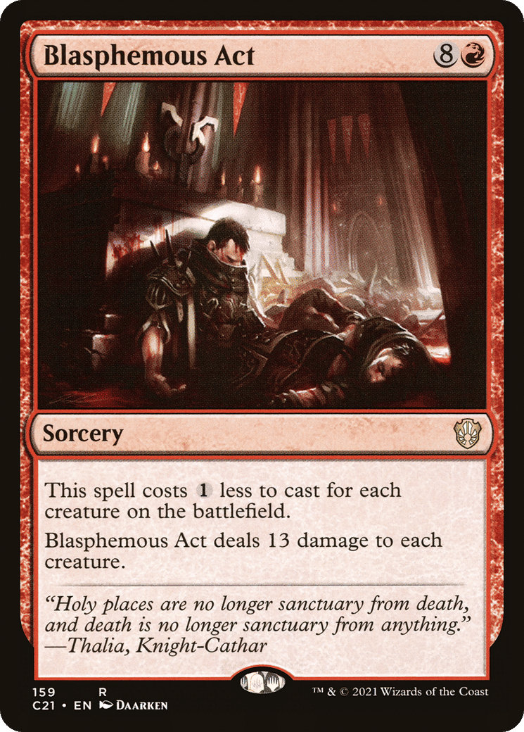Blasphemous Act — Commander 2021 — Magic: The Gathering