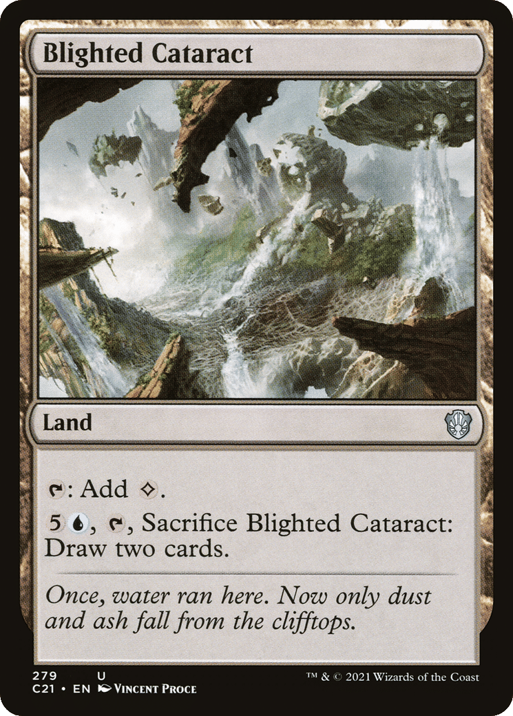 Blighted Cataract — Commander 2021 — Magic: The Gathering