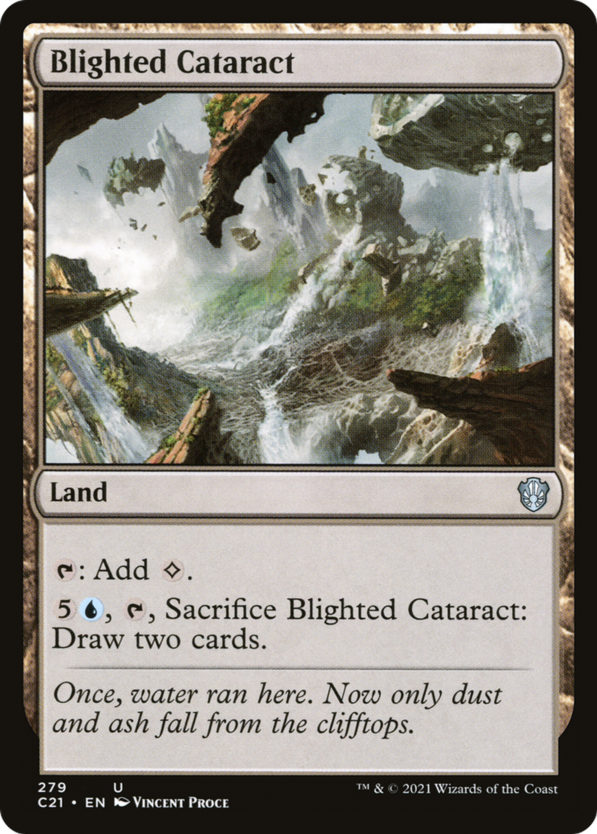 Blighted Cataract — Commander 2021 — Magic: The Gathering