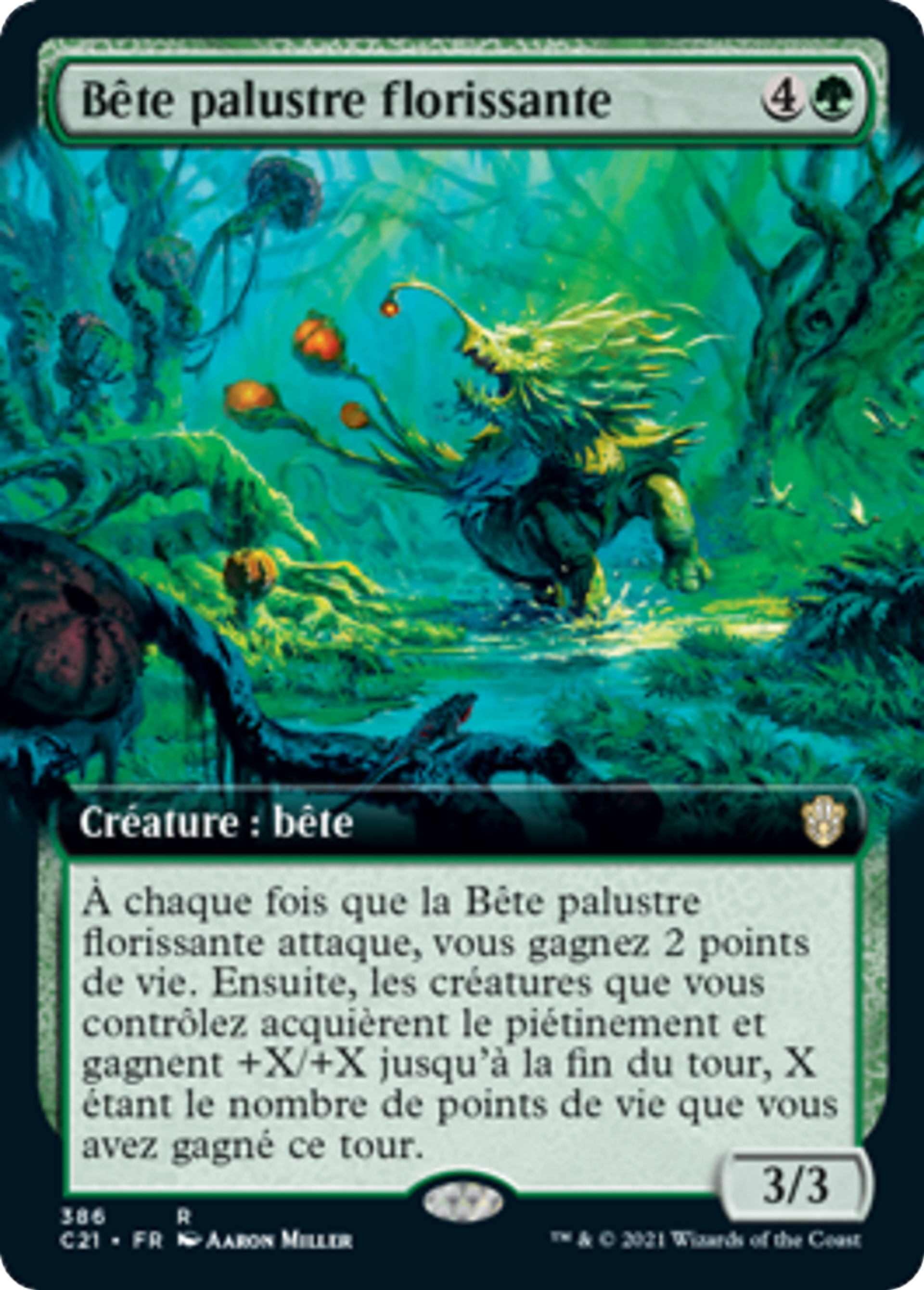 Bête palustre florissante — Commander 2021 — Magic: The Gathering