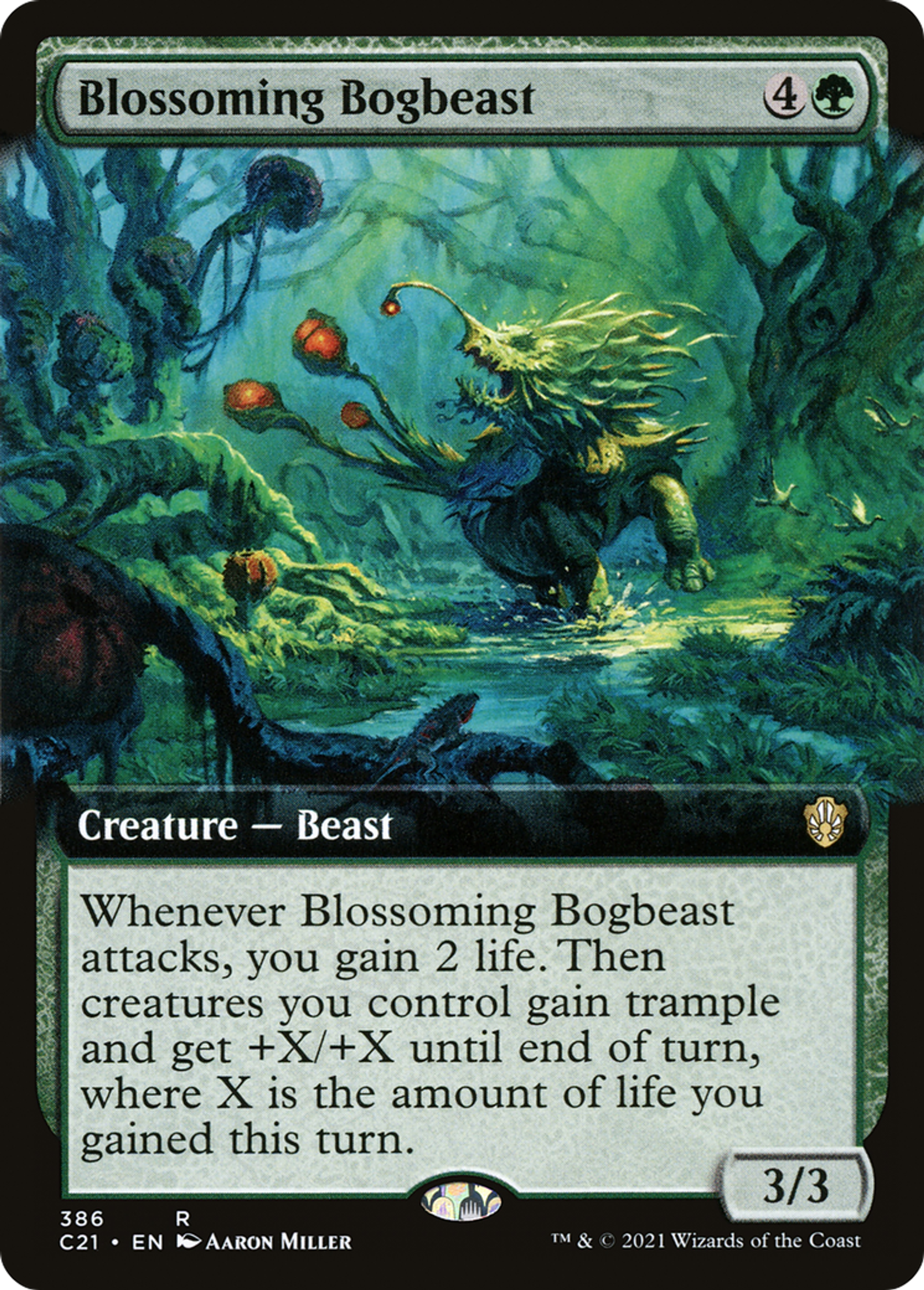 Blossoming Bogbeast — Commander 2021 — Magic: The Gathering