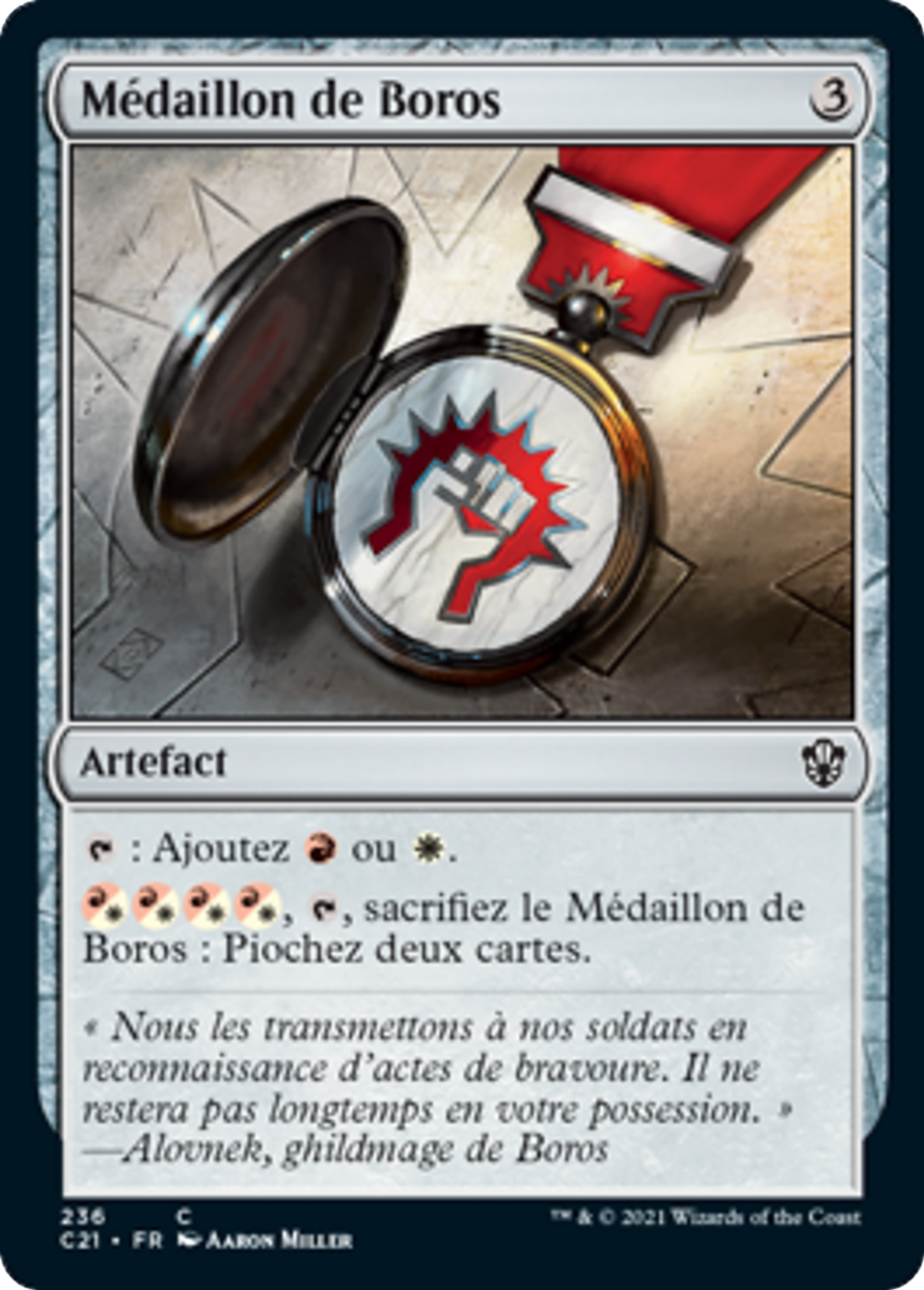 Médaillon de Boros — Commander 2021 — Magic: The Gathering