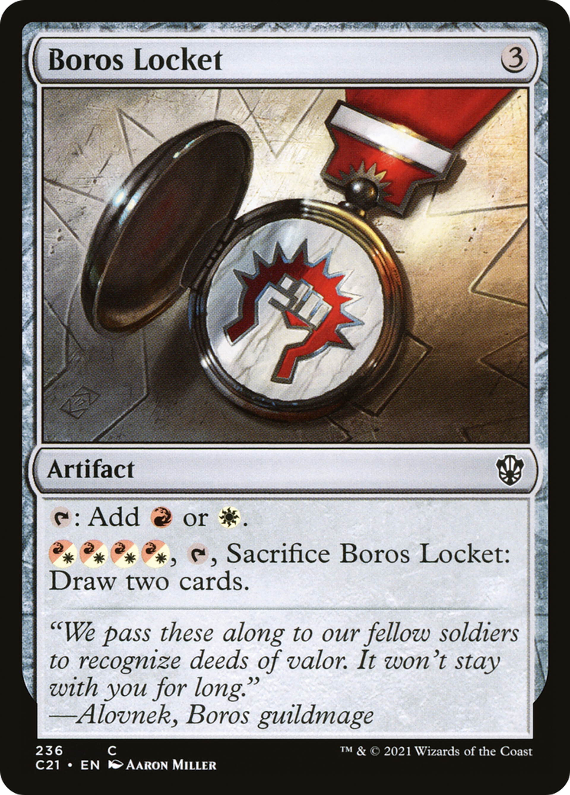 Boros Locket — Commander 2021 — Magic: The Gathering