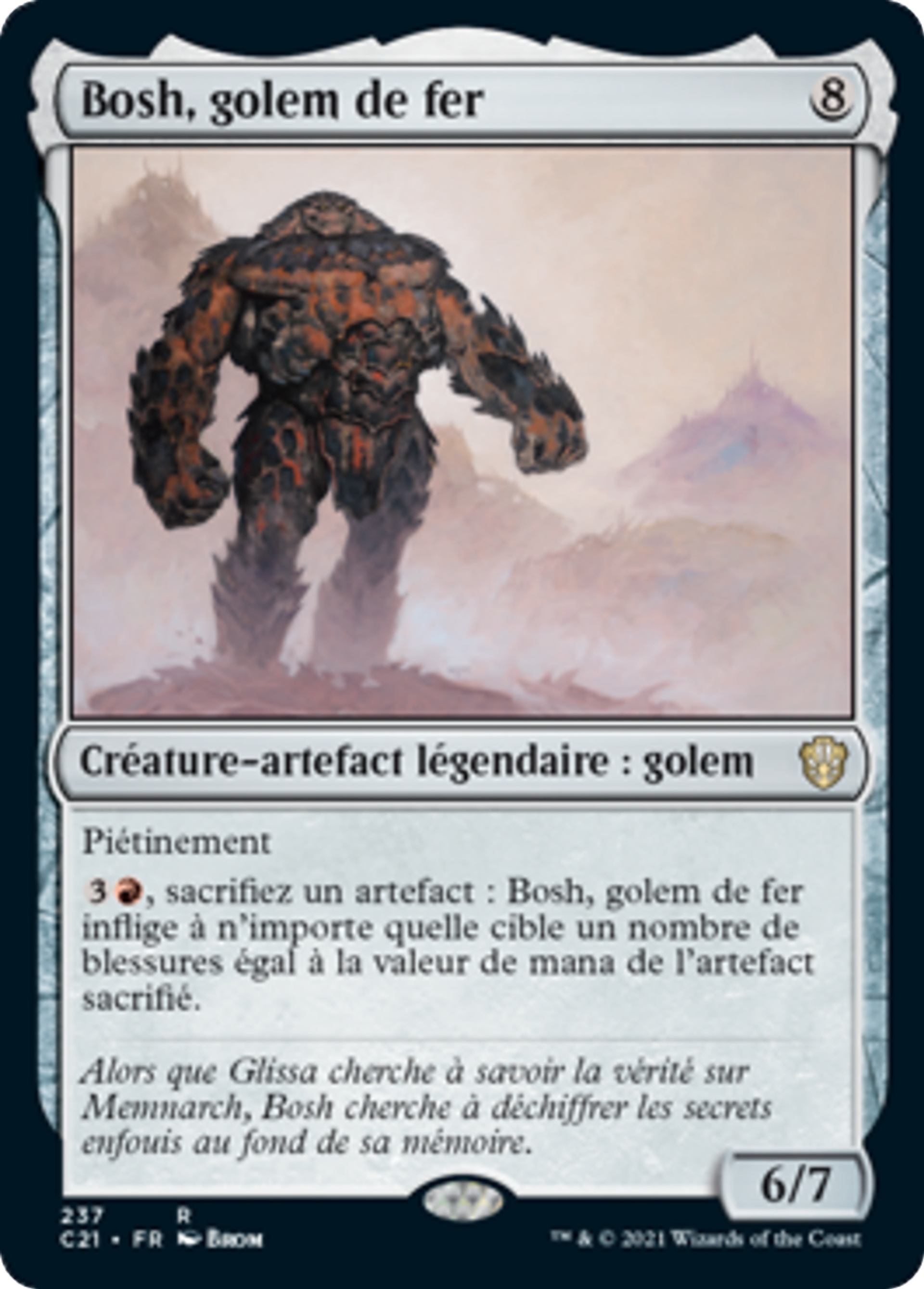 Bosh, golem de fer — Commander 2021 — Magic: The Gathering