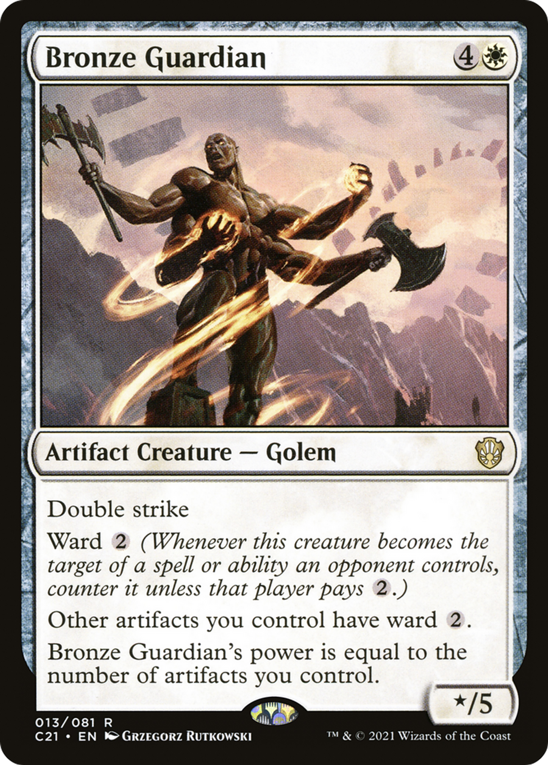 Gardien de bronze — Commander 2021 — Magic: The Gathering