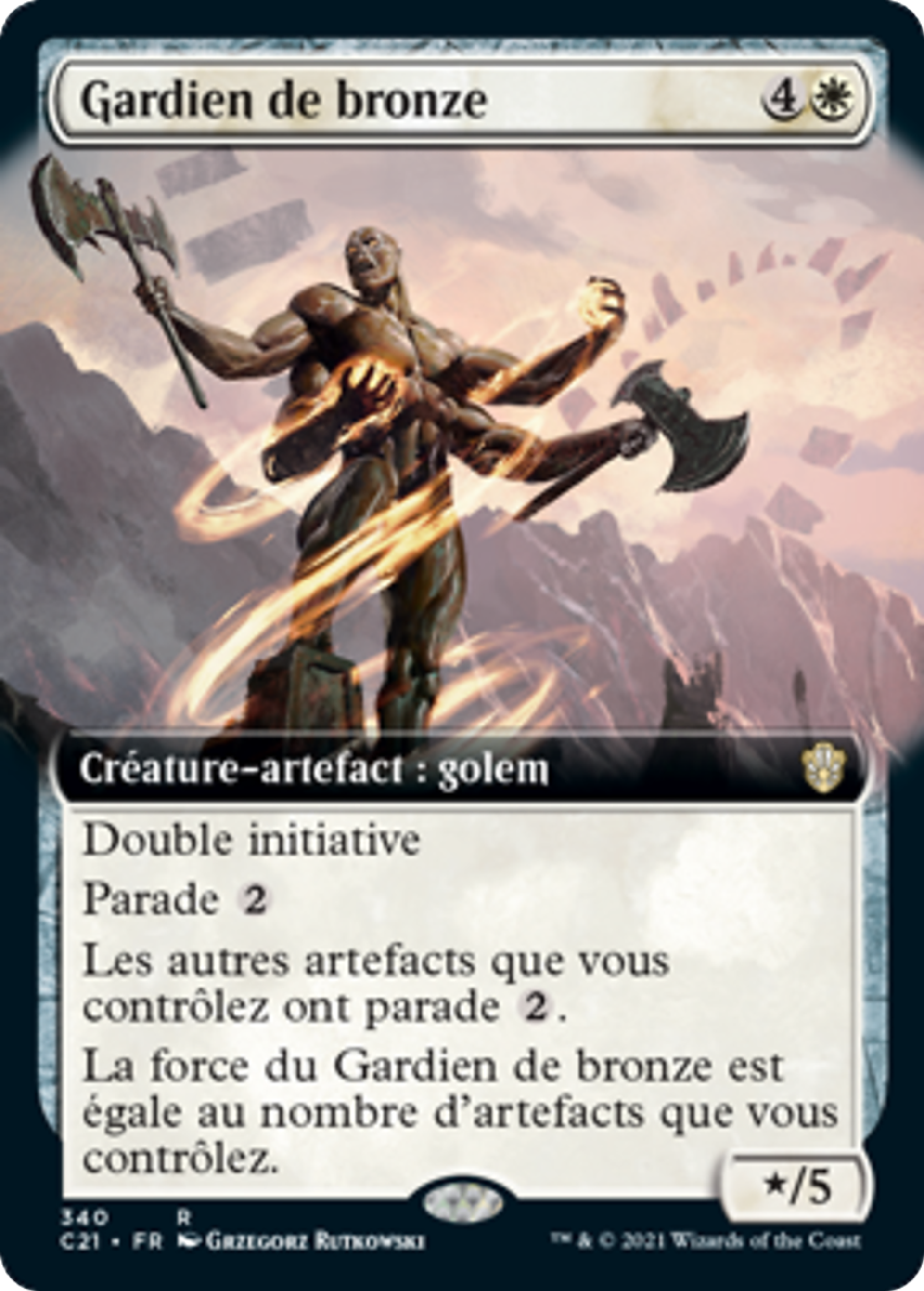 Gardien de bronze — Commander 2021 — Magic: The Gathering