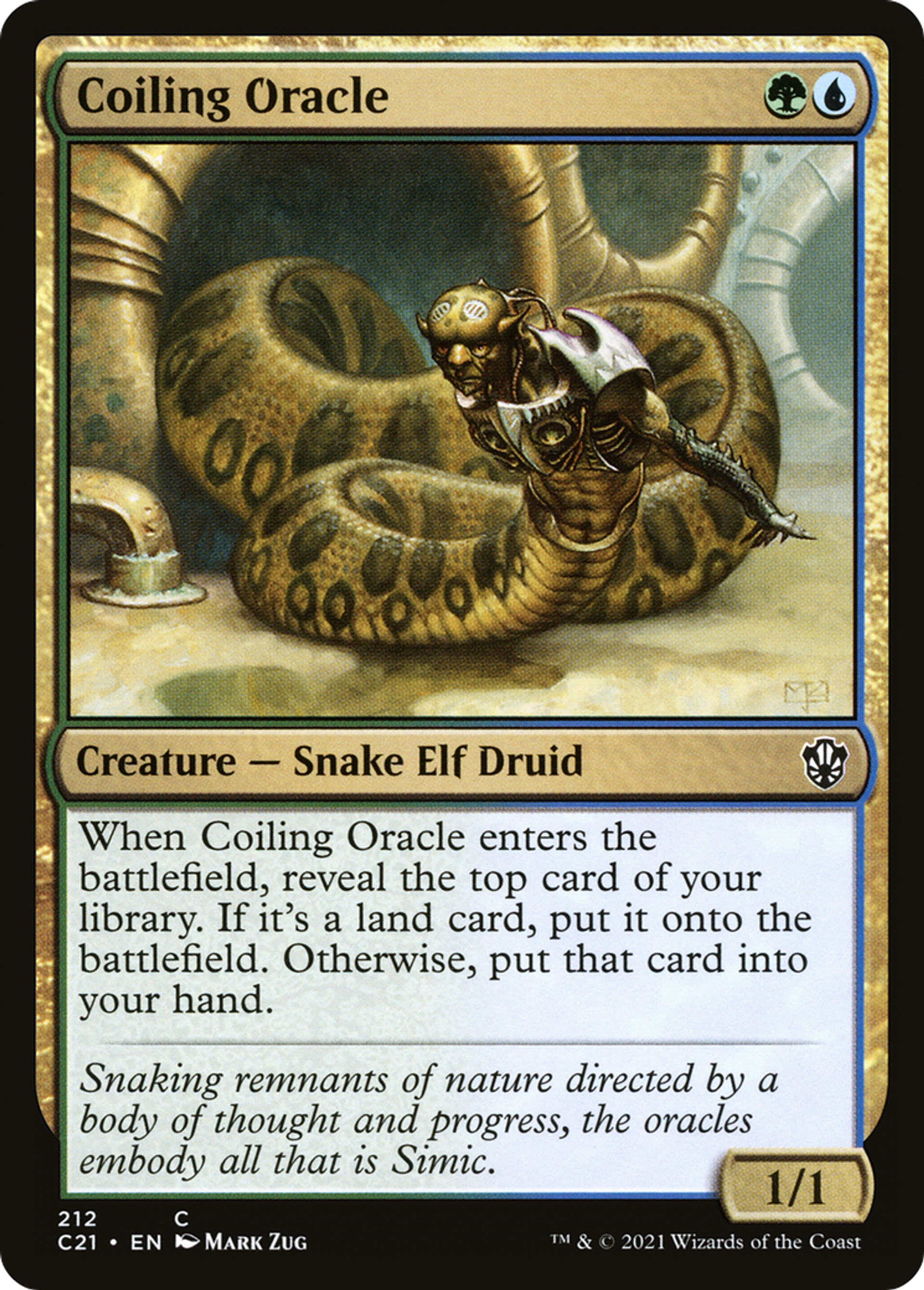Coiling Oracle — Commander 2021 — Magic: The Gathering