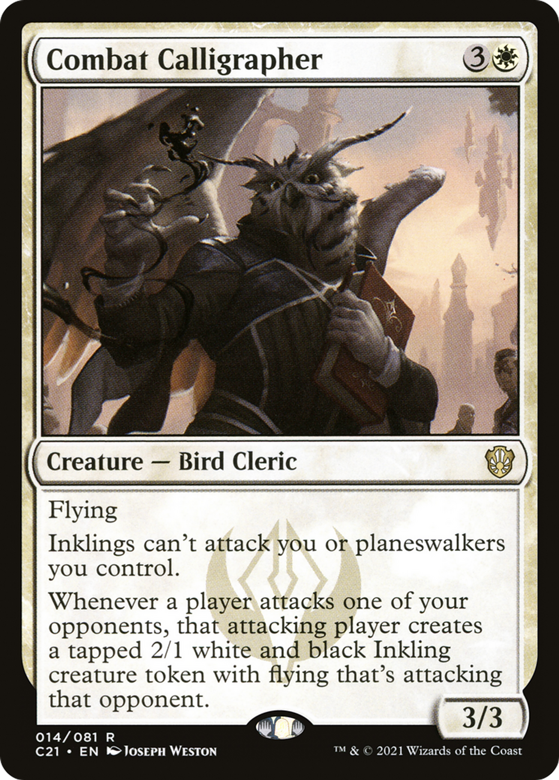 Combat Calligrapher — Commander 2021 — Magic: The Gathering