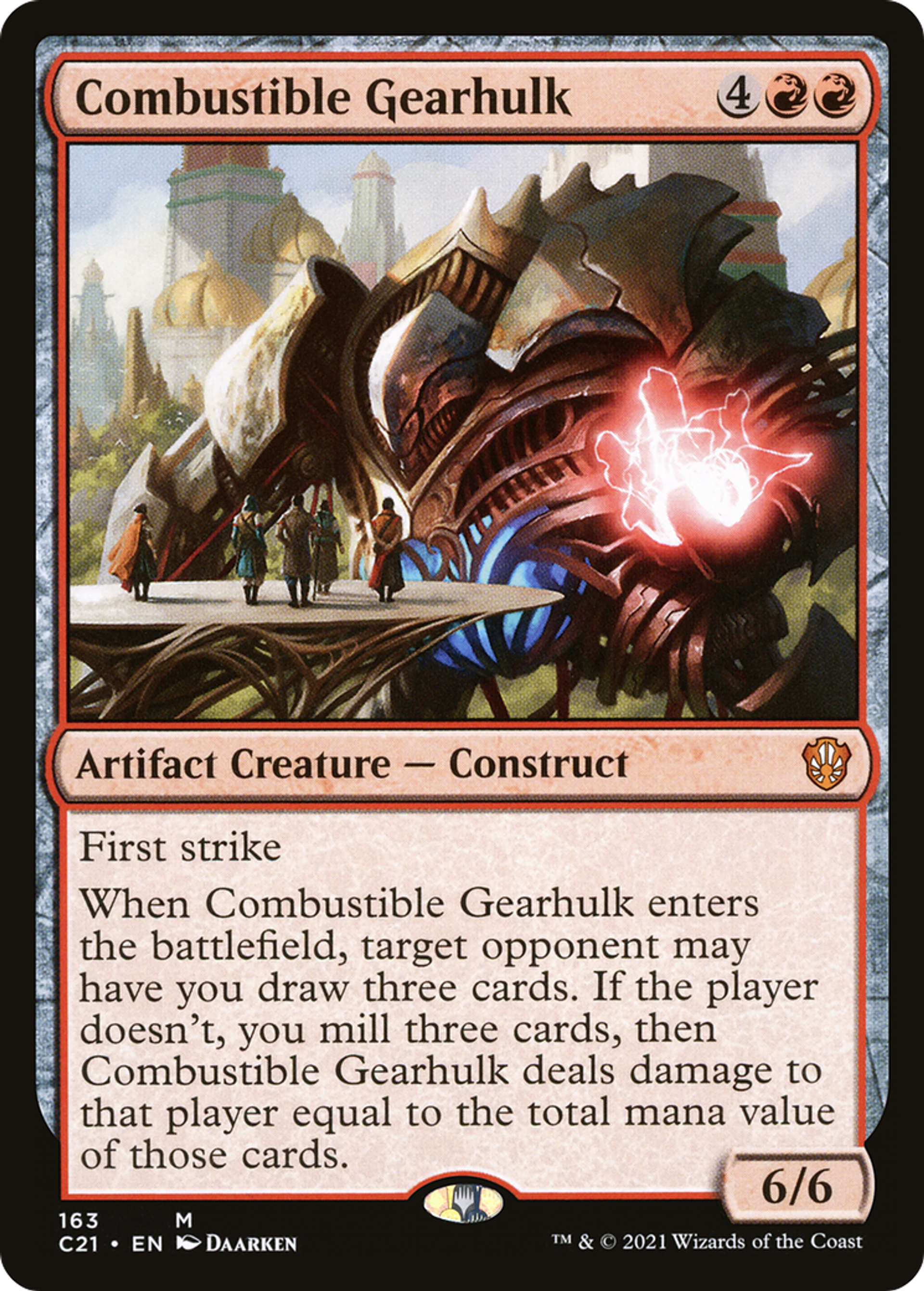 Combustible Gearhulk — Commander 2021 — Magic: The Gathering