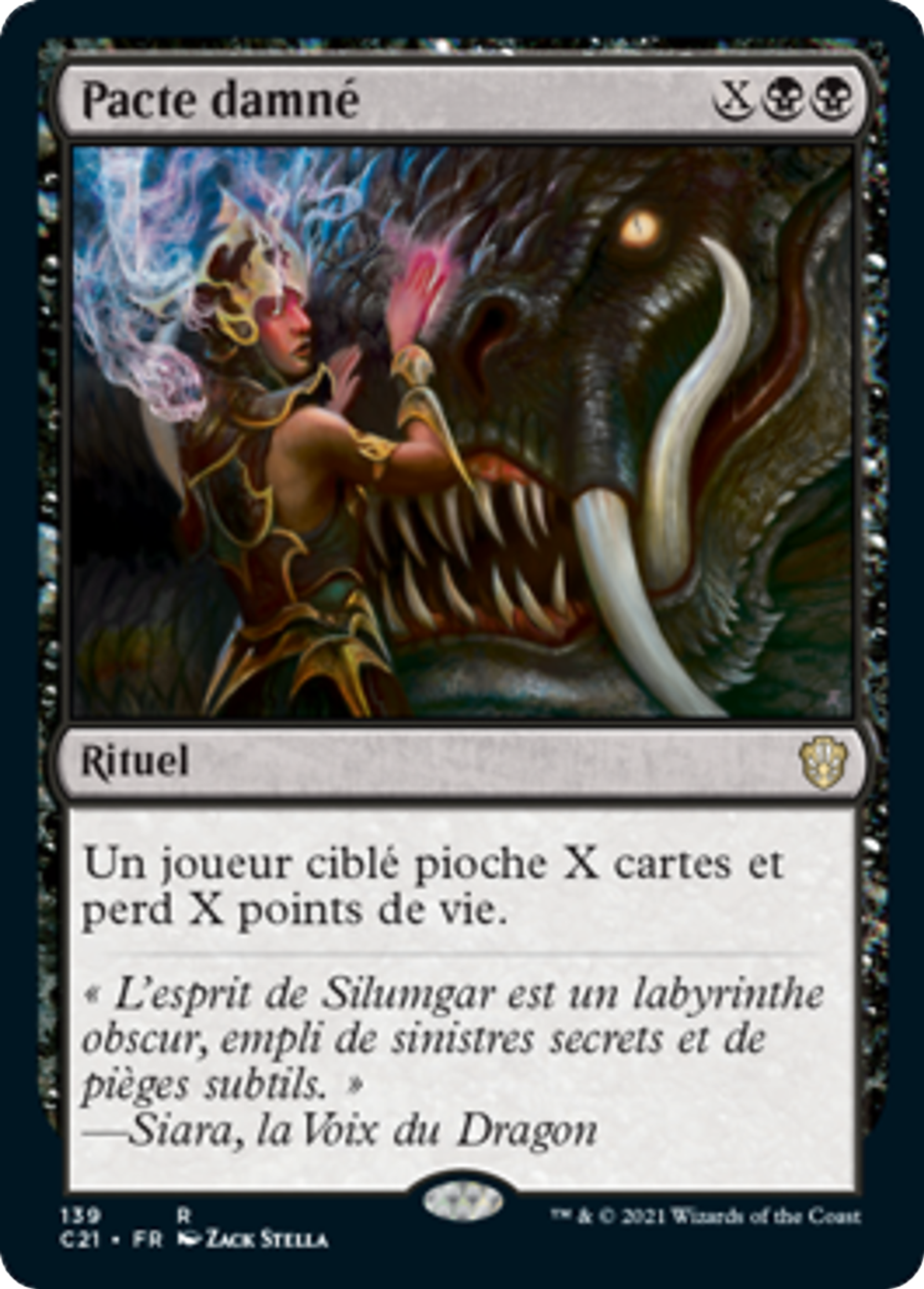 Pacte damné — Commander 2021 — Magic: The Gathering