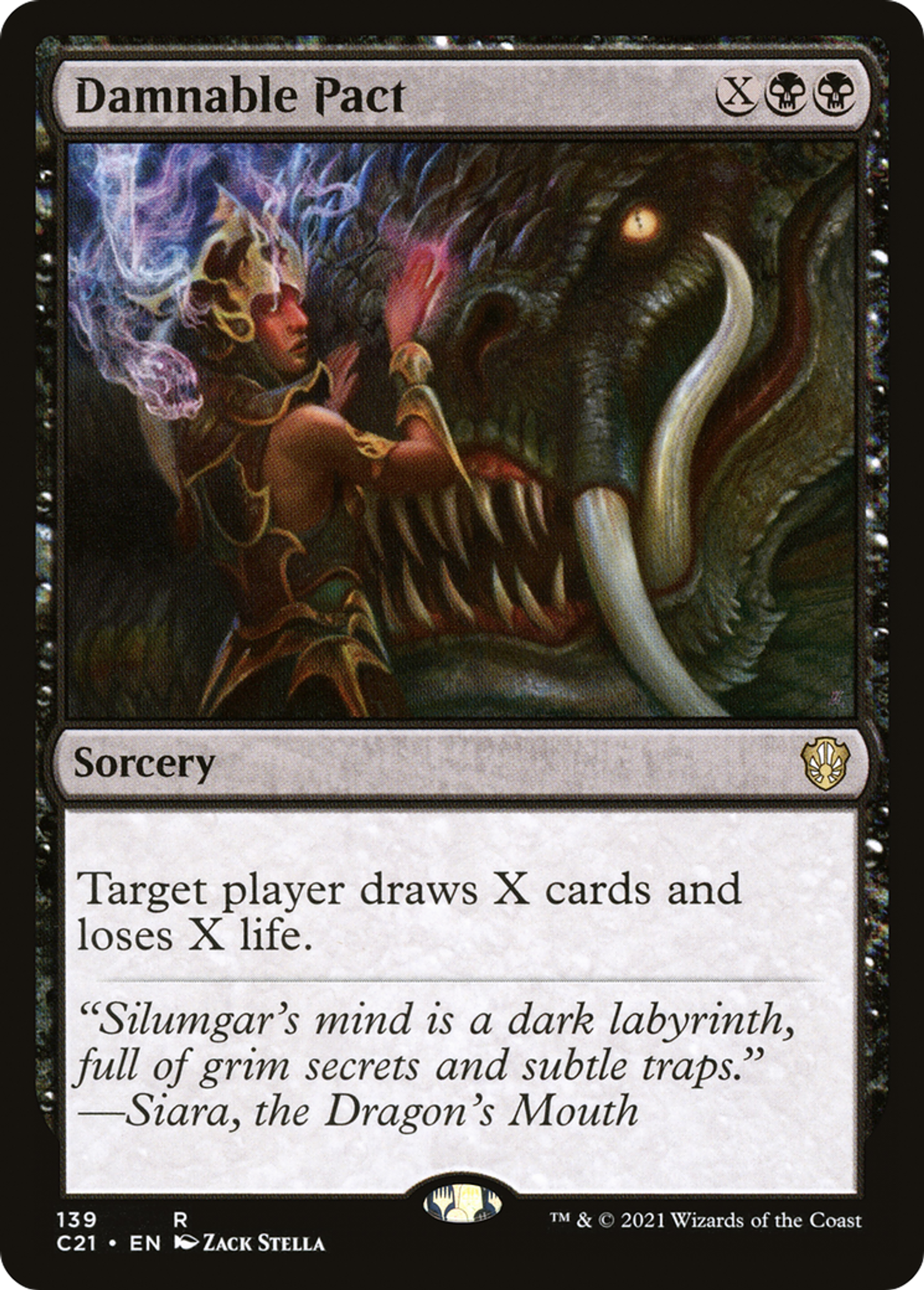 Damnable Pact — Commander 2021 — Magic: The Gathering