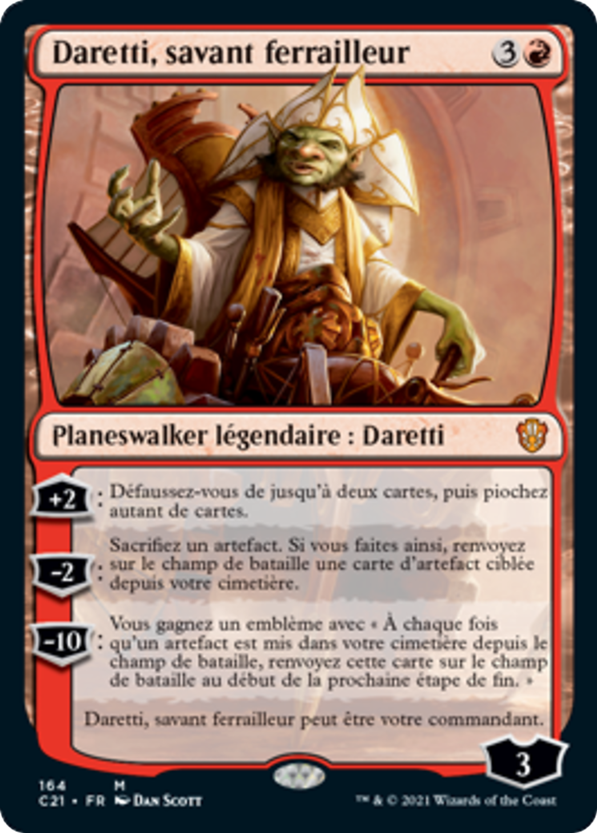 Daretti, savant ferrailleur — Commander 2021 — Magic: The Gathering
