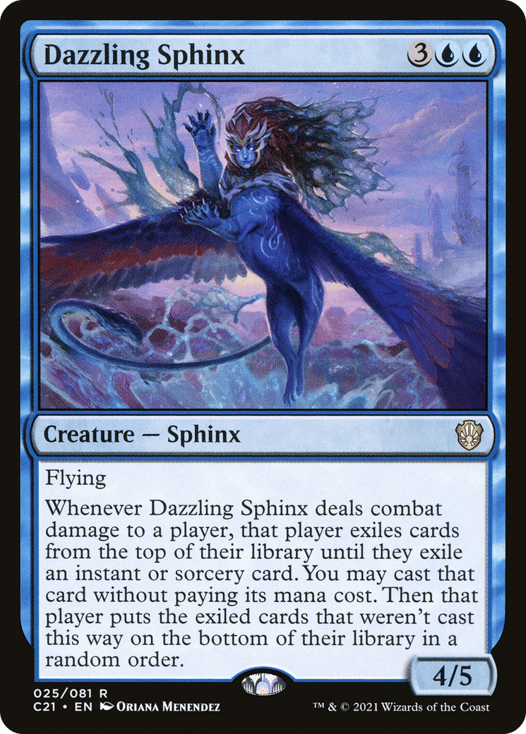 Dazzling Sphinx — Commander 2021 — Magic: The Gathering