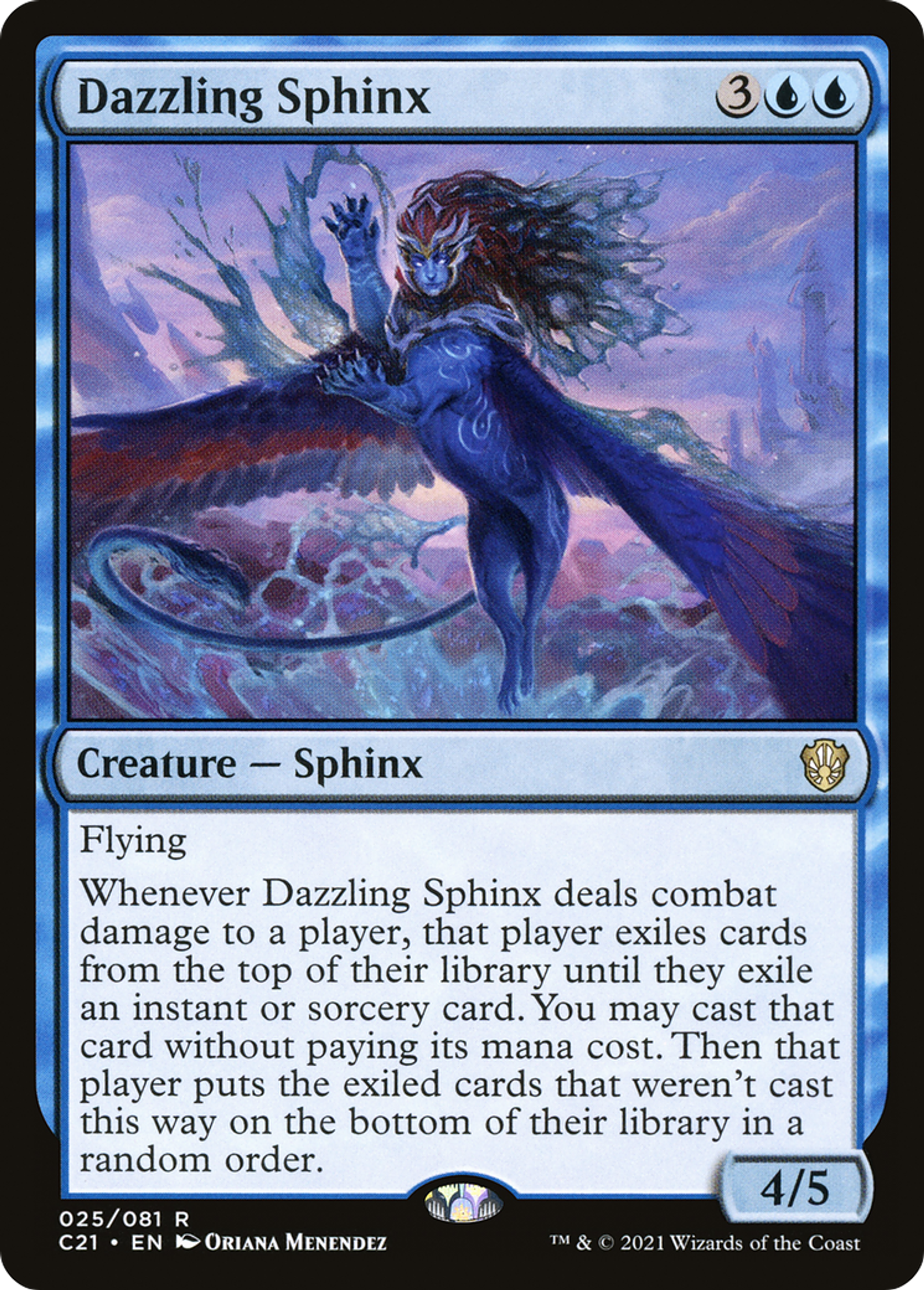 Dazzling Sphinx — Commander 2021 — Magic: The Gathering