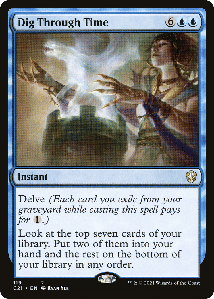 Dig Through Time — Commander 2021 — Magic: The Gathering