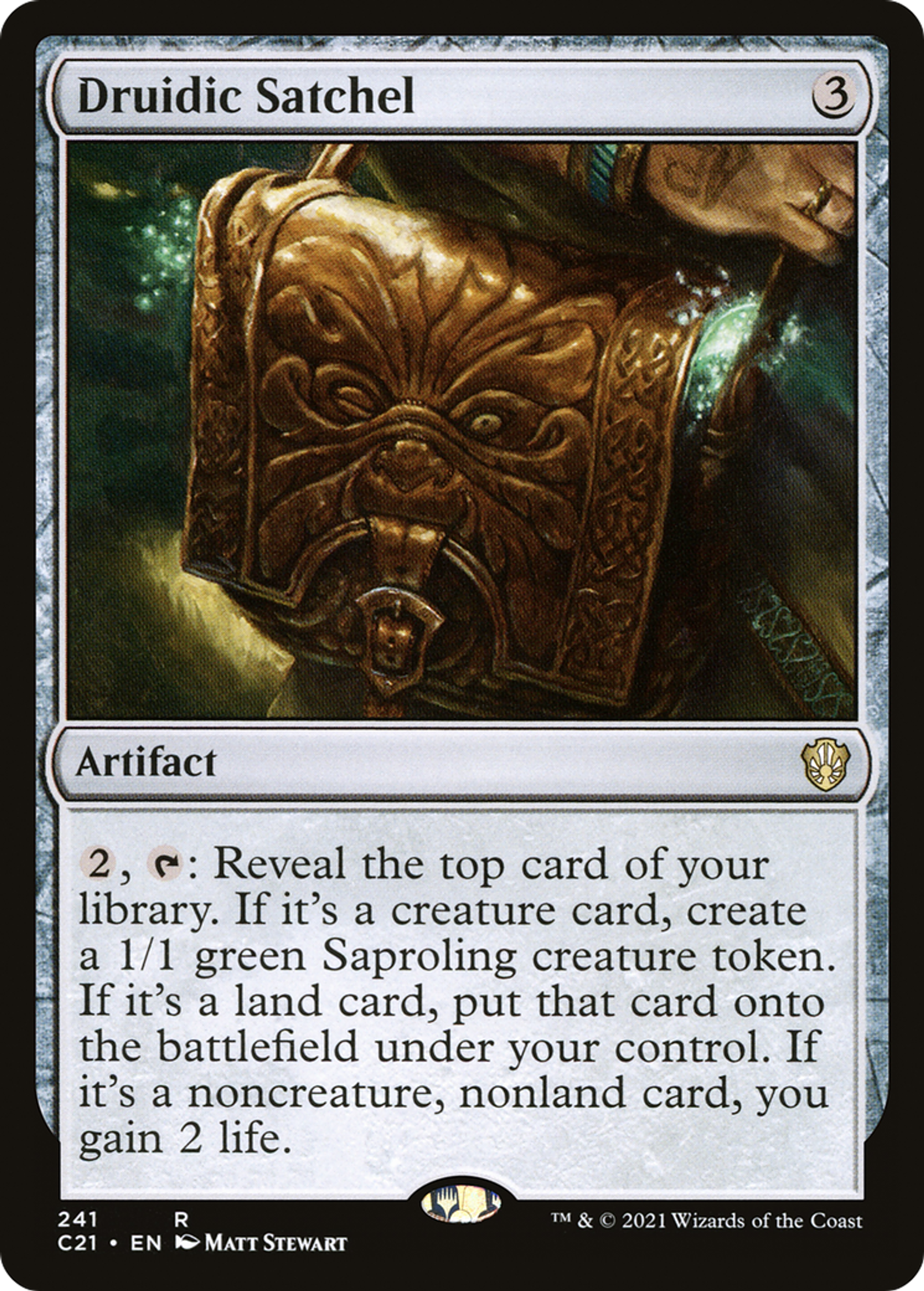 Druidic Satchel — Commander 2021 — Magic: The Gathering
