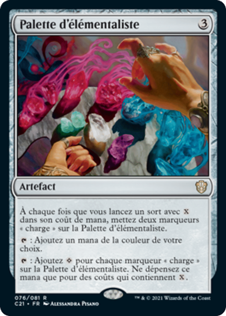 Palette d'élémentaliste — Commander 2021 — Magic: The Gathering