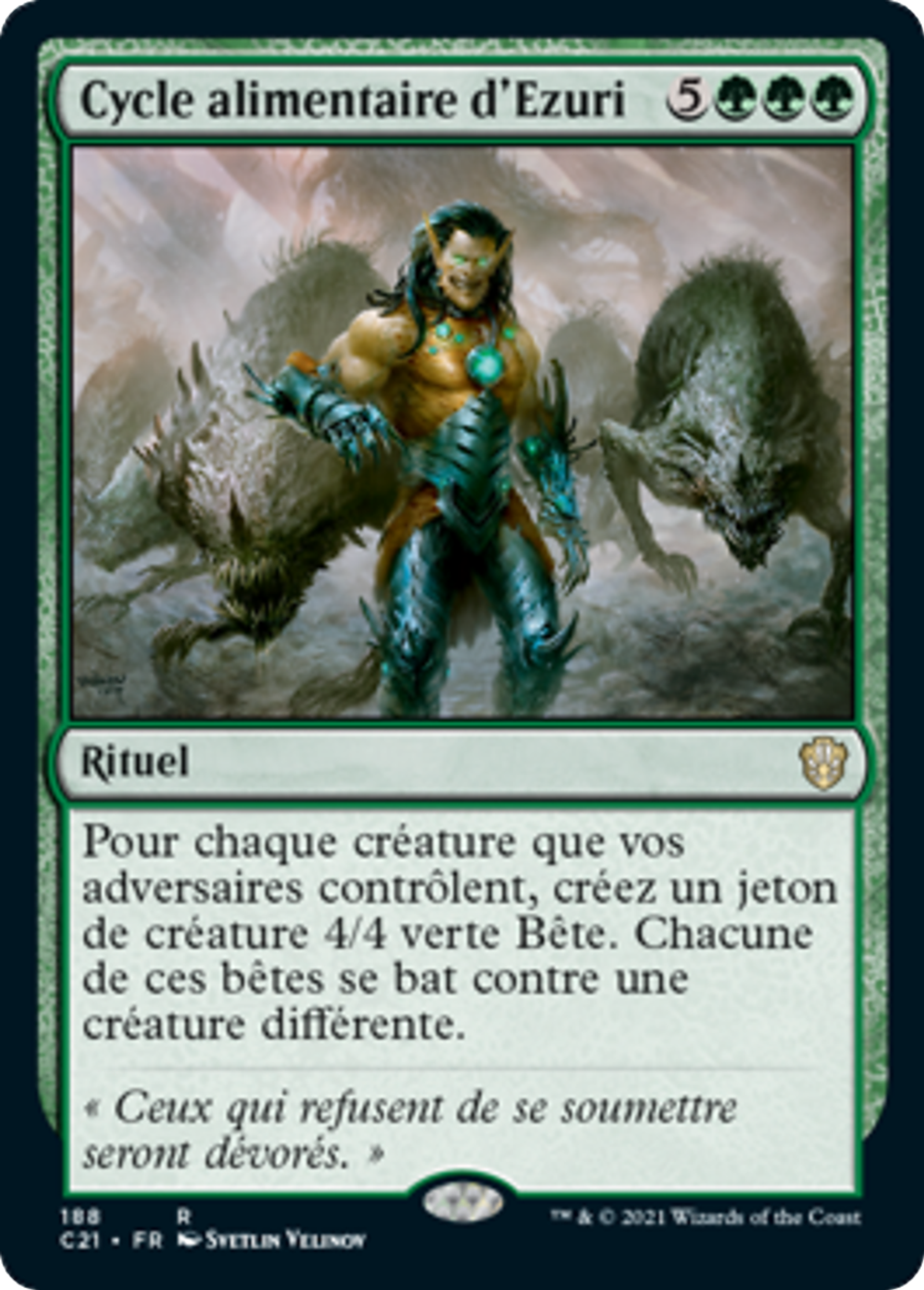 Cycle alimentaire d'Ezuri — Commander 2021 — Magic: The Gathering