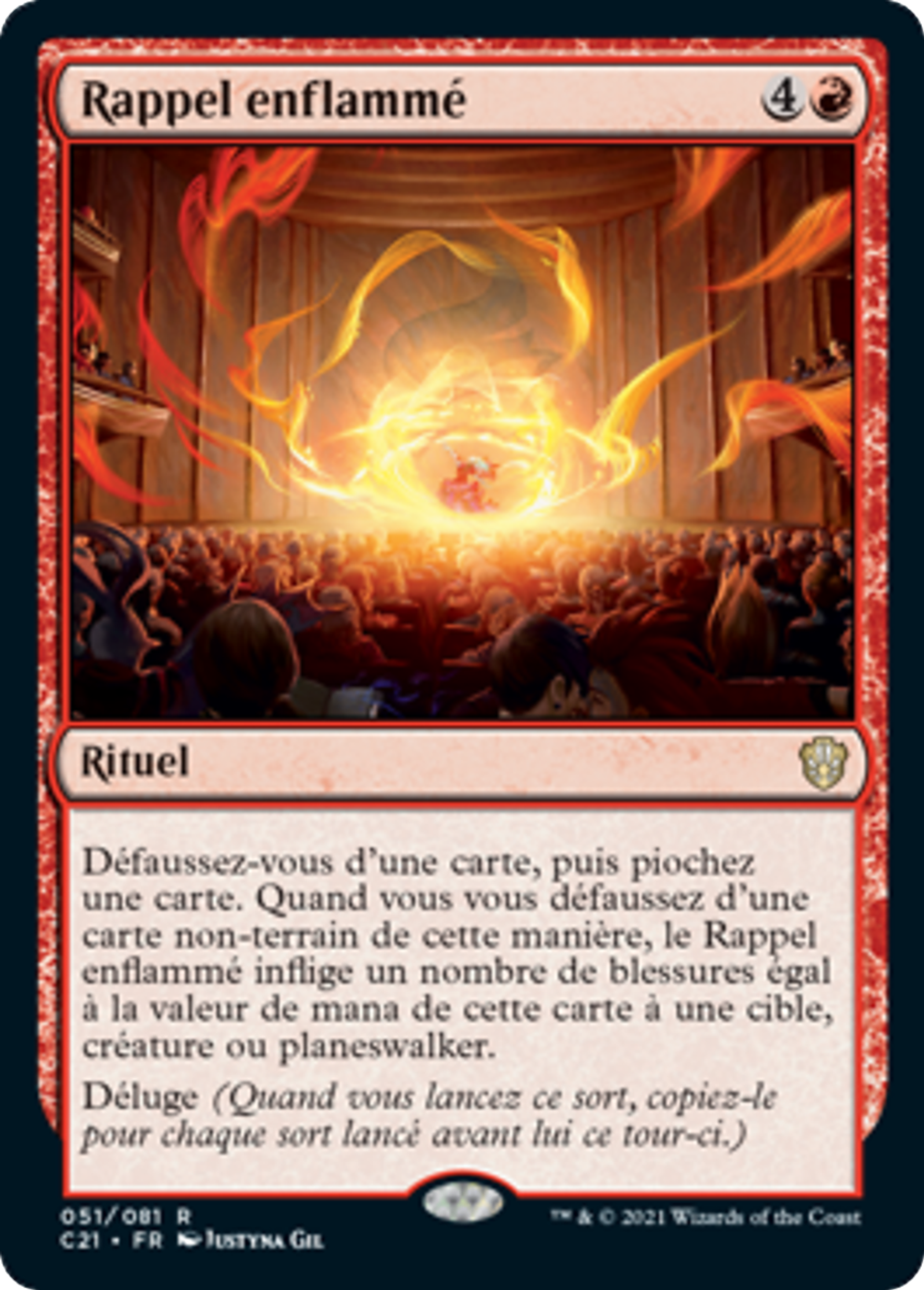 Rappel enflammé — Commander 2021 — Magic: The Gathering