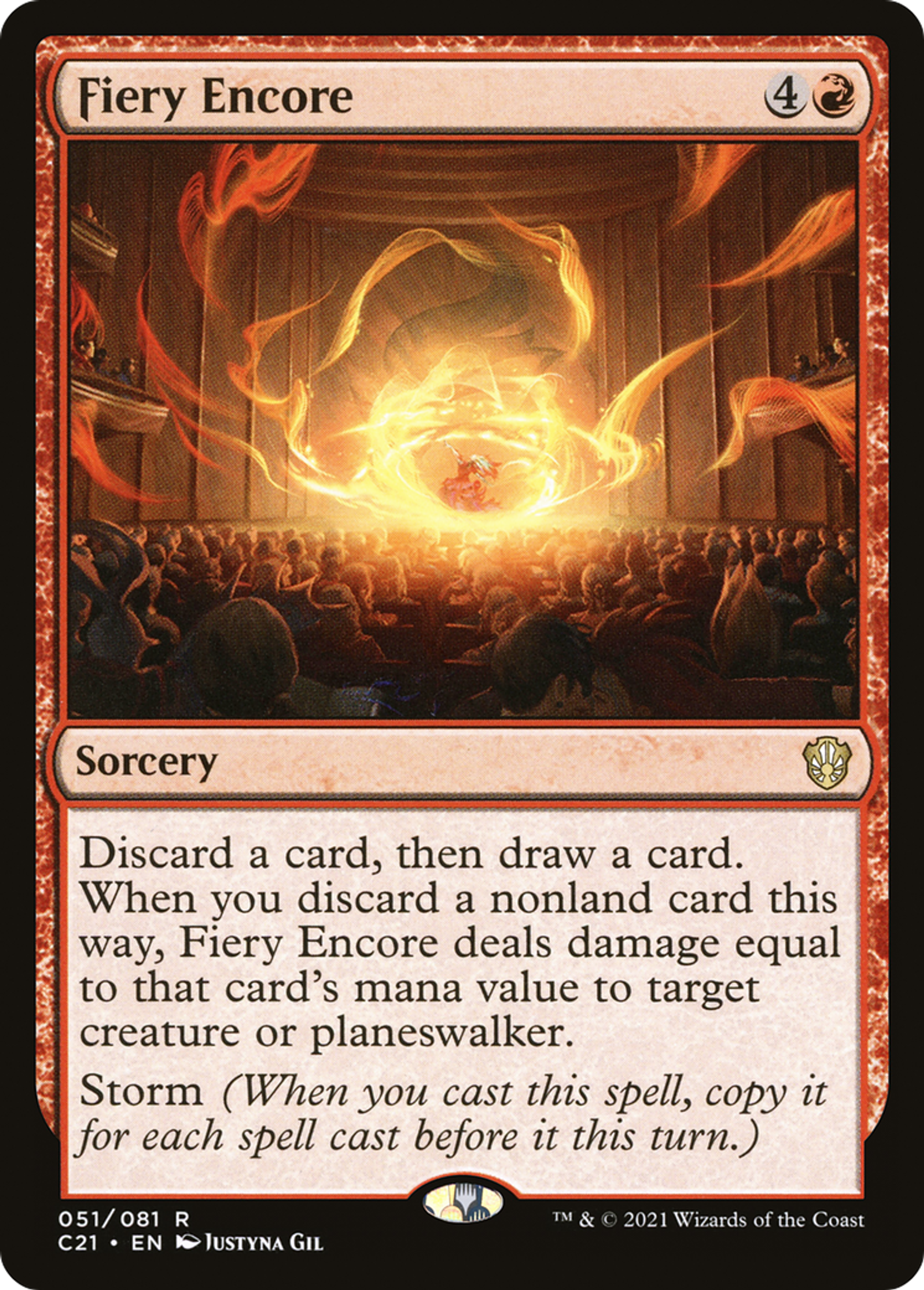 Fiery Encore — Commander 2021 — Magic: The Gathering