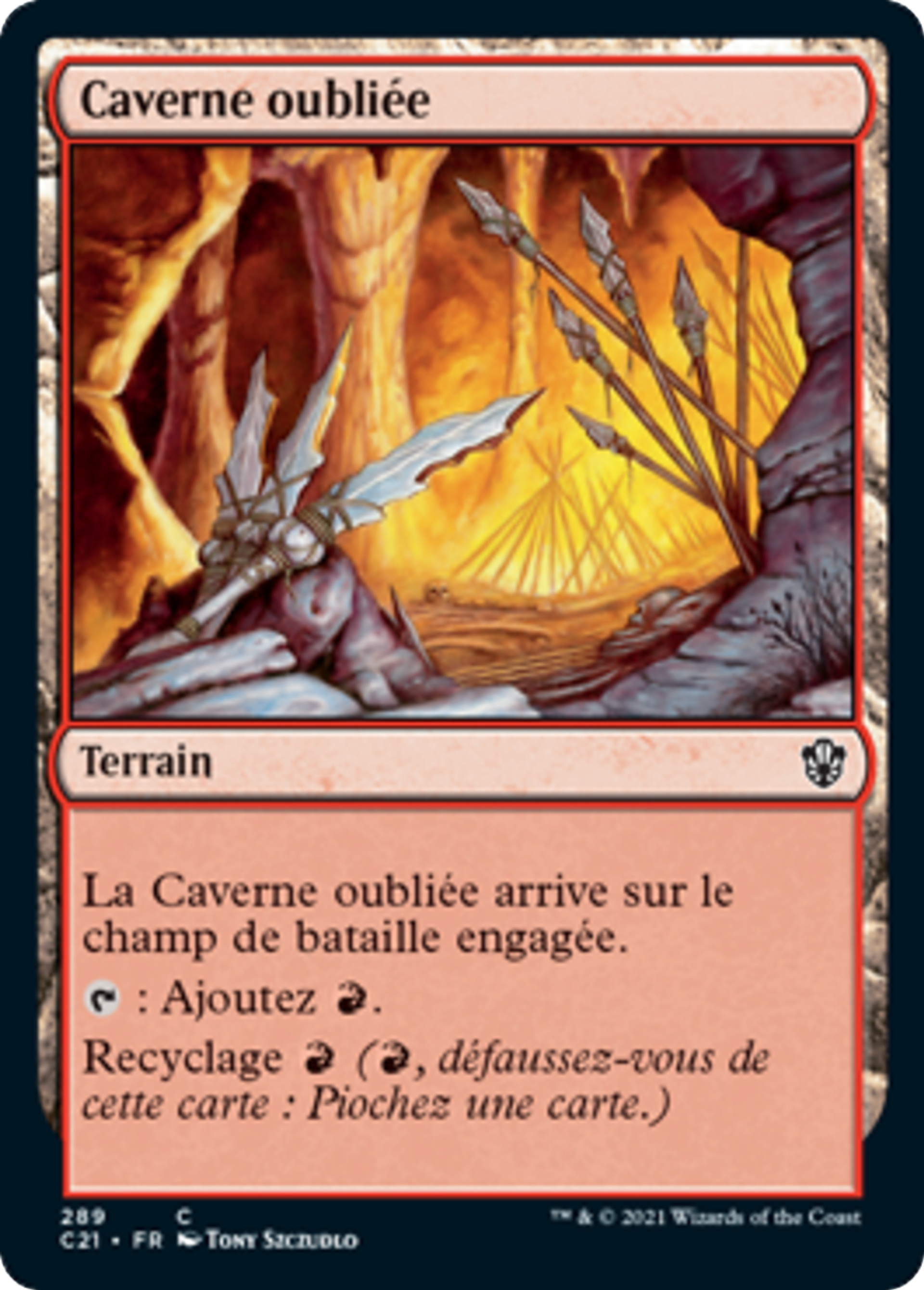 Caverne oubliée — Commander 2021 — Magic: The Gathering
