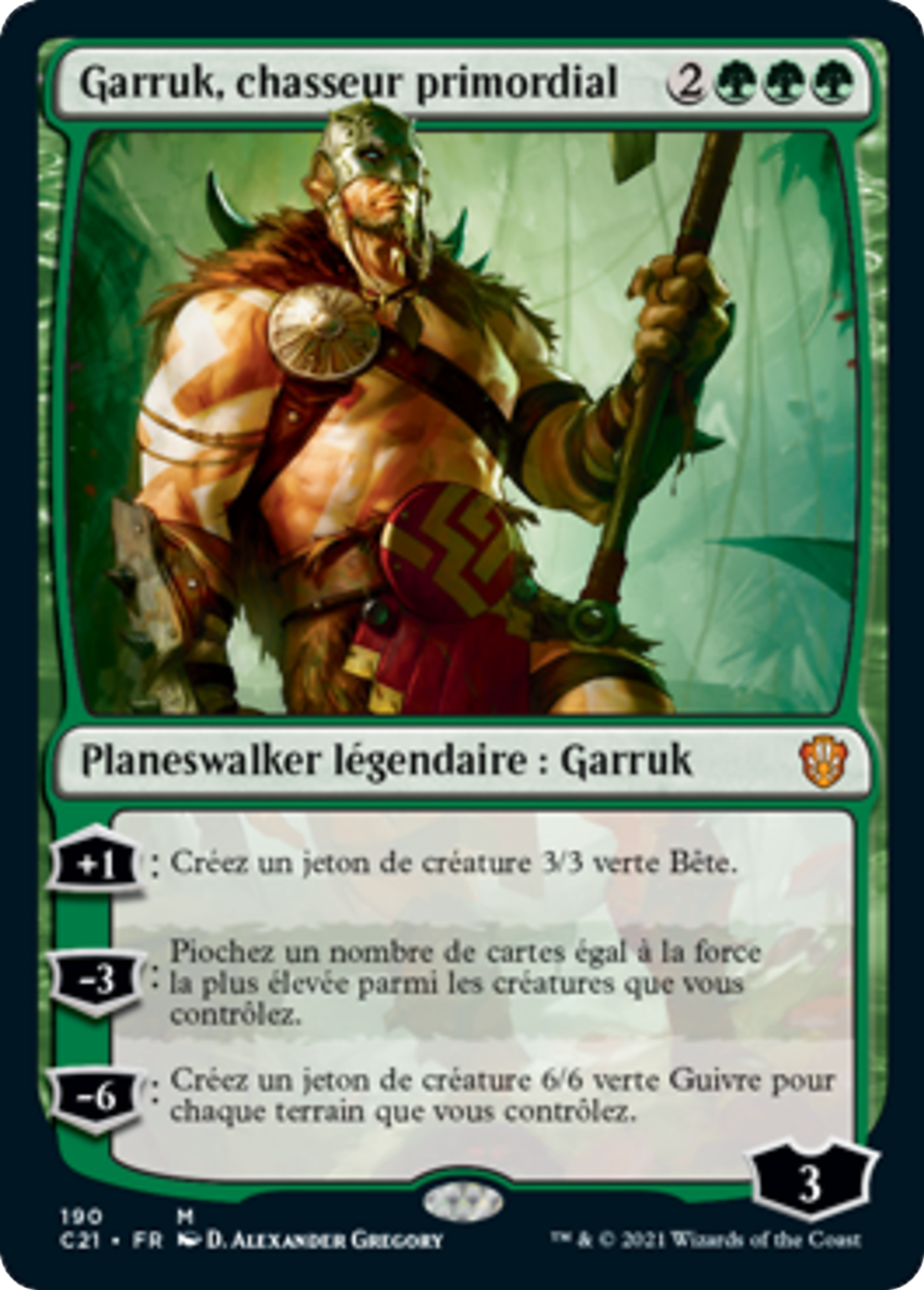 Garruk, chasseur primordial — Commander 2021 — Magic: The Gathering