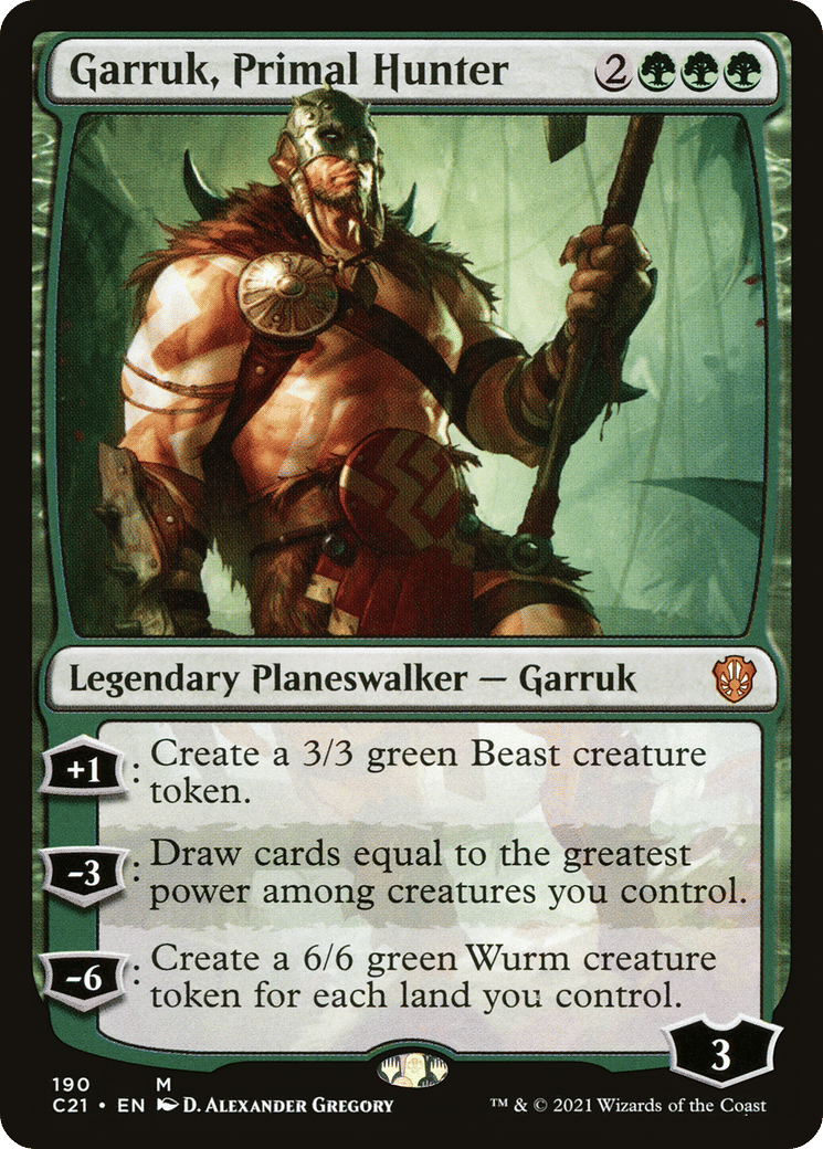 Garruk, Primal Hunter — Commander 2021 — Magic: The Gathering