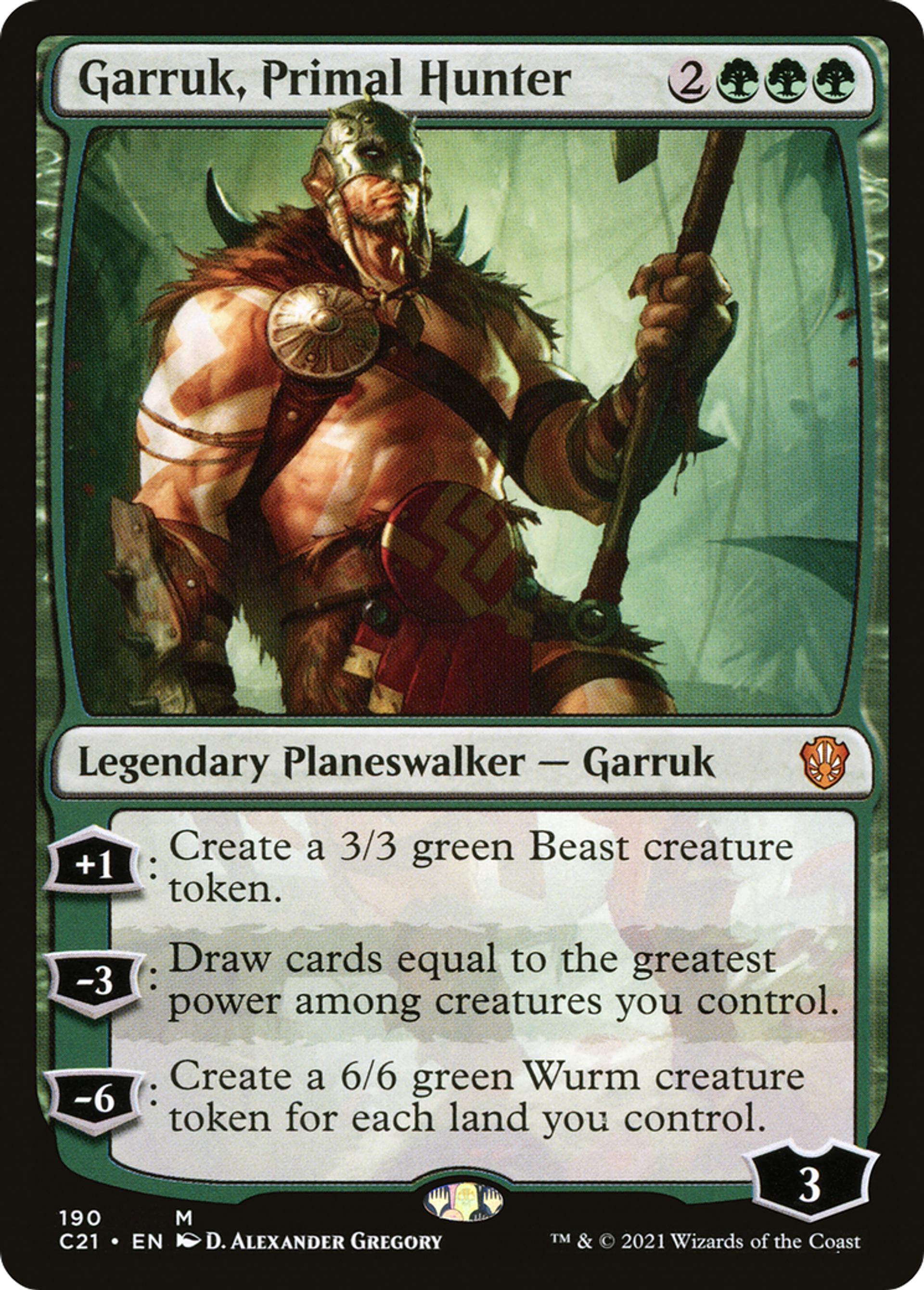 Garruk, Primal Hunter — Commander 2021 — Magic: The Gathering