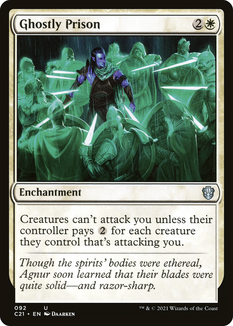 Ghostly Prison — Commander 2021 — Magic: The Gathering