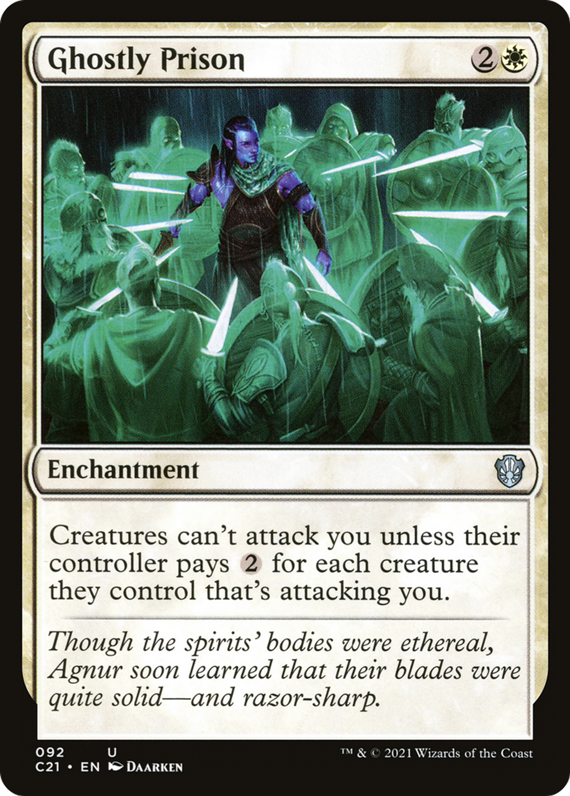 Ghostly Prison — Commander 2021 — Magic: The Gathering
