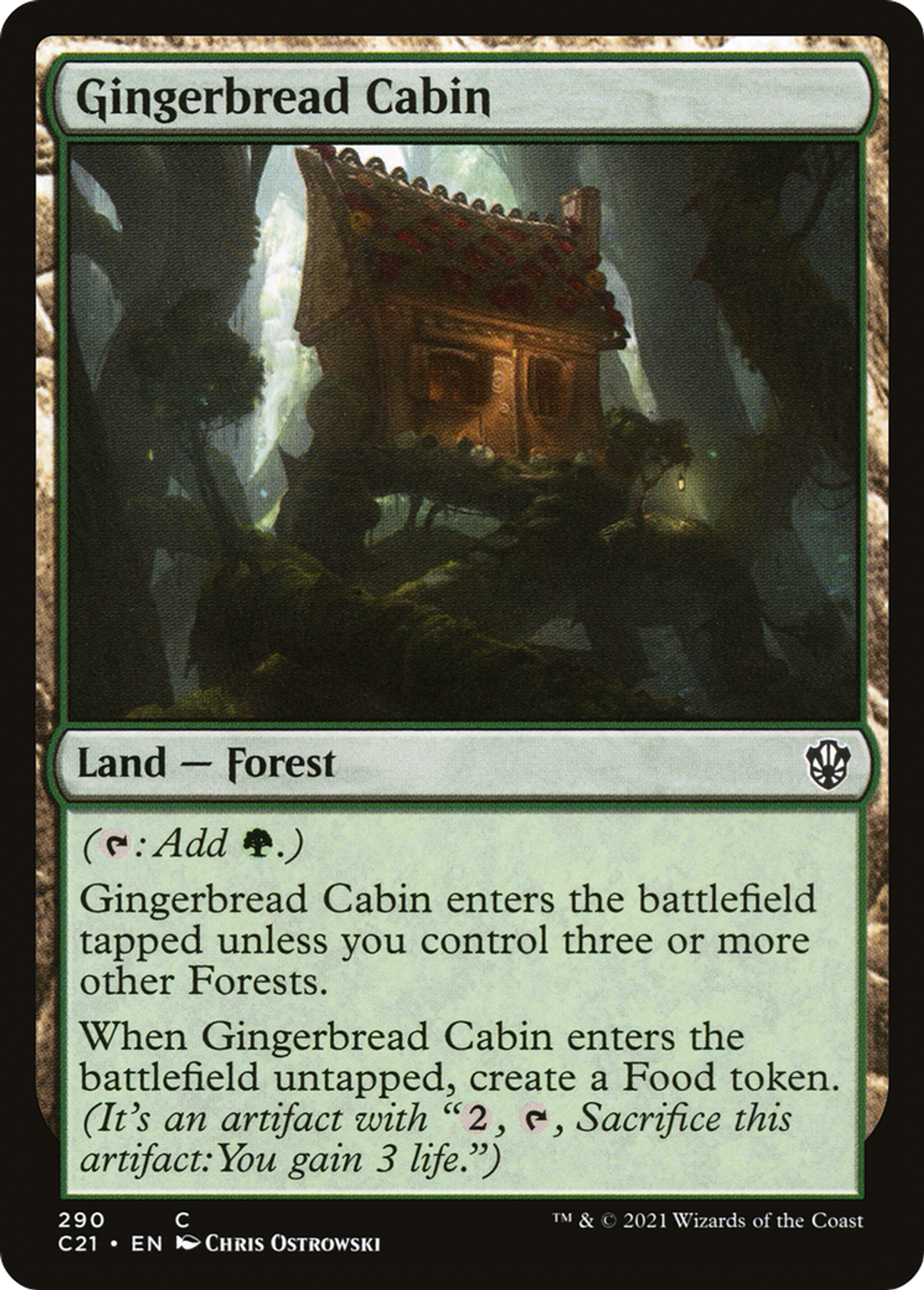 Gingerbread Cabin — Commander 2021 — Magic: The Gathering