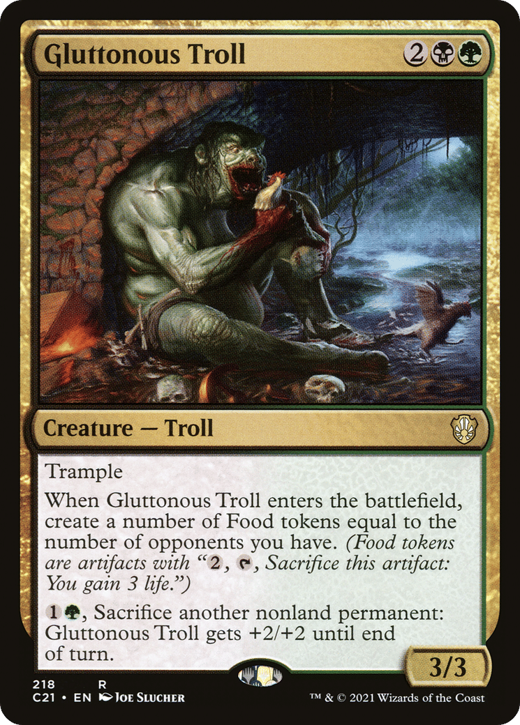 Gluttonous Troll — Commander 2021 — Magic: The Gathering