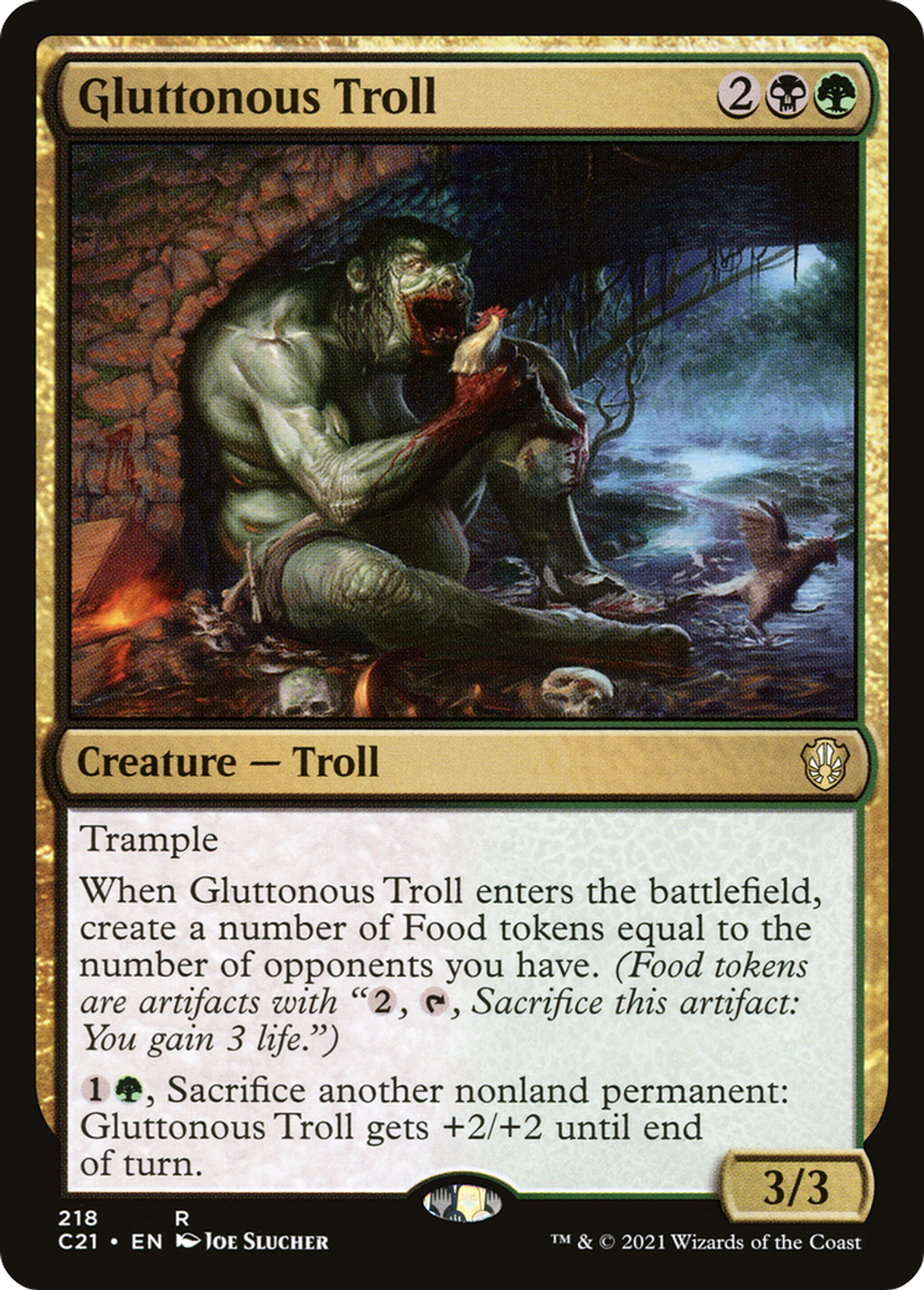 Gluttonous Troll — Commander 2021 — Magic: The Gathering