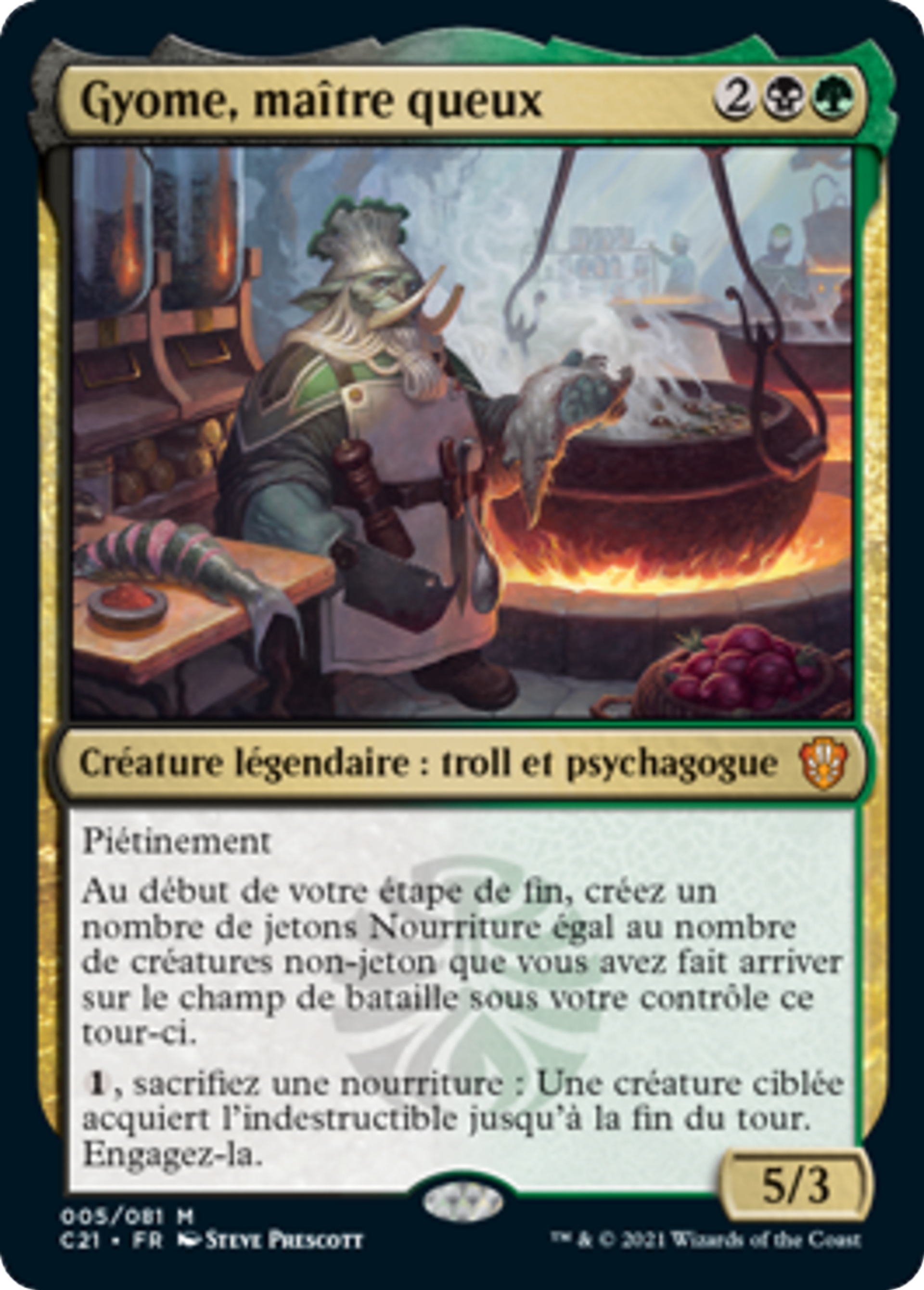 Gyome, maître queux — Commander 2021 — Magic: The Gathering