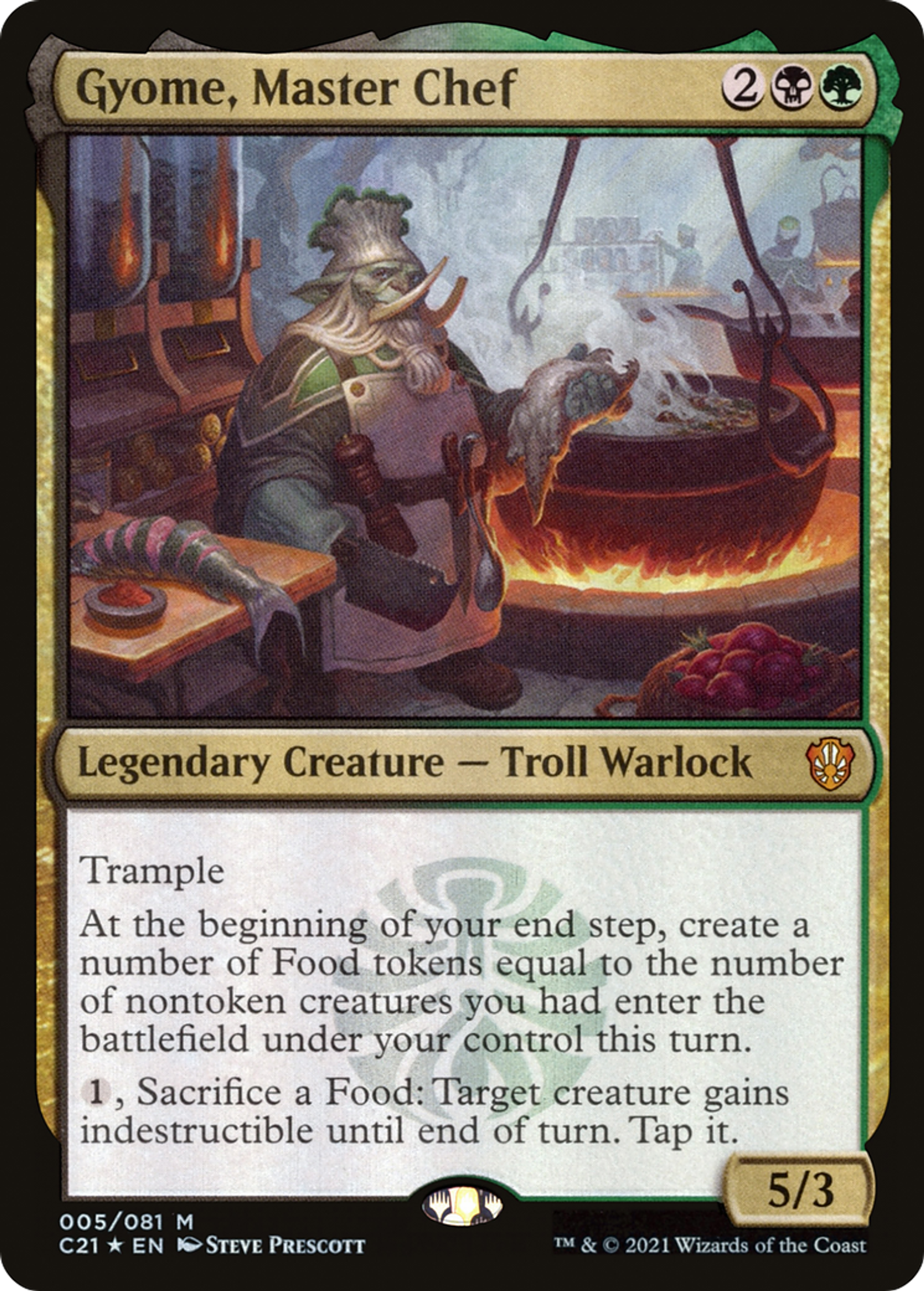 Gyome, Master Chef — Commander 2021 — Magic: The Gathering