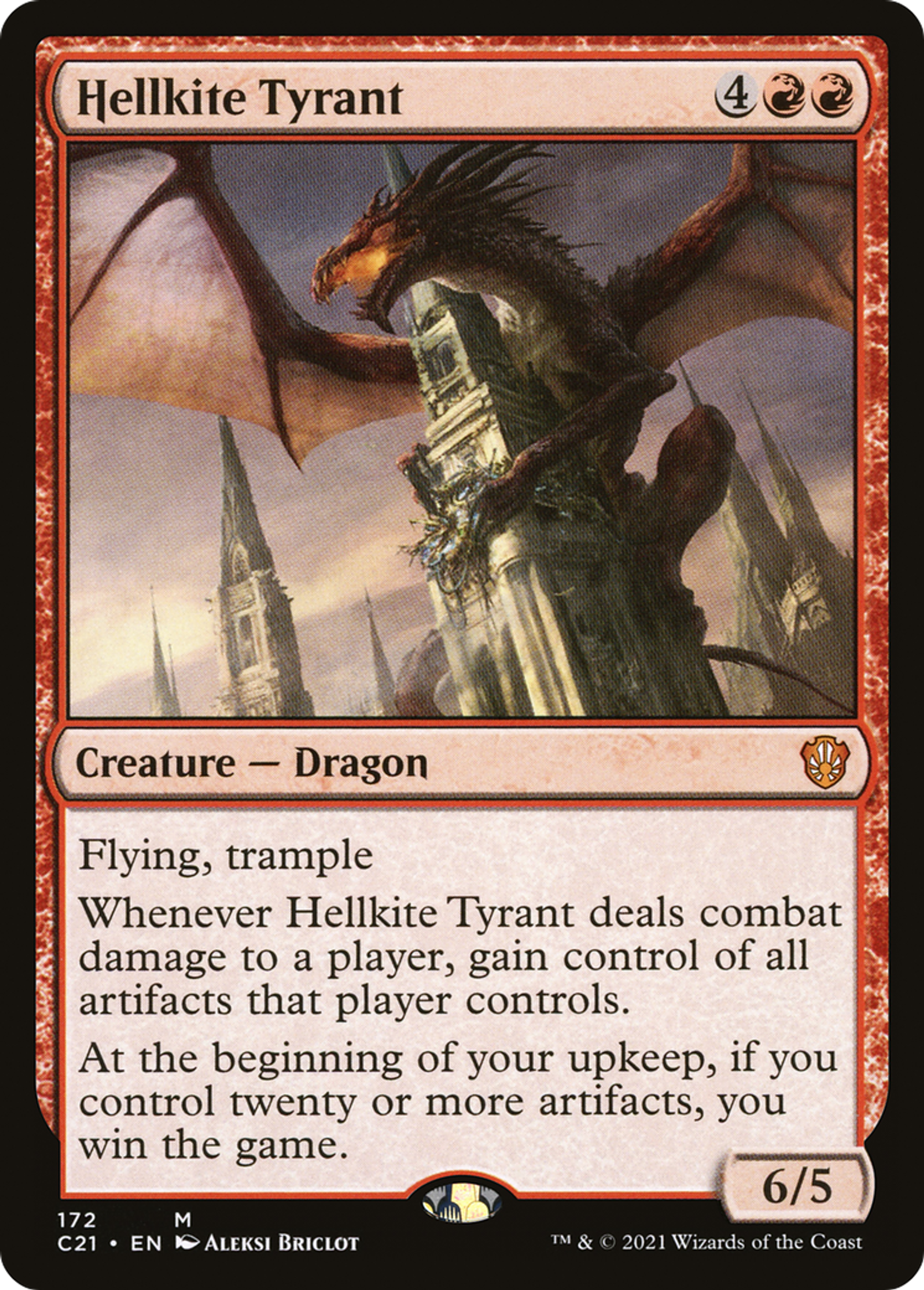 Hellkite Tyrant — Commander 2021 — Magic: The Gathering