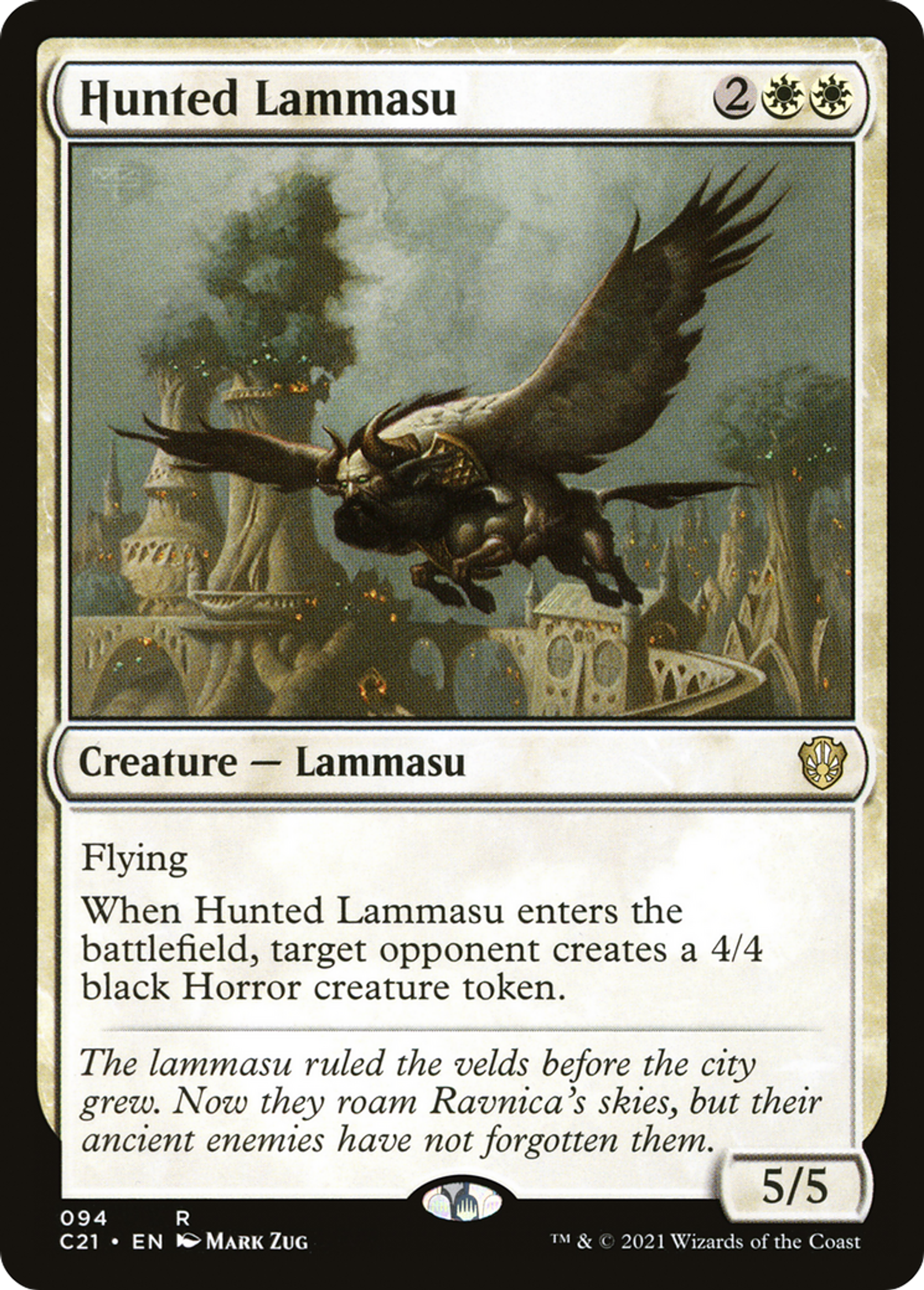 Hunted Lammasu — Commander 2021 — Magic: The Gathering