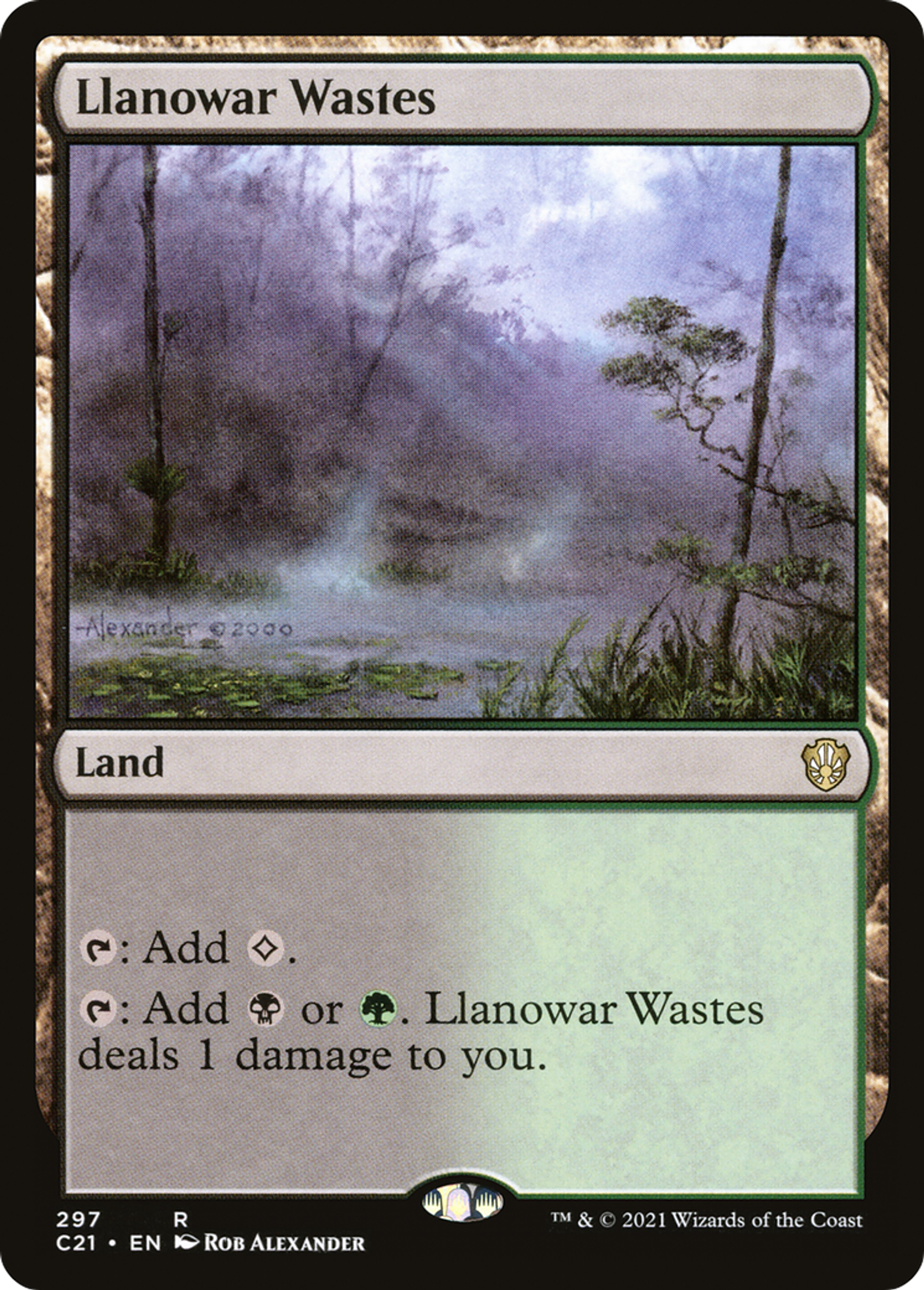Llanowar Wastes — Commander 2021 — Magic: The Gathering