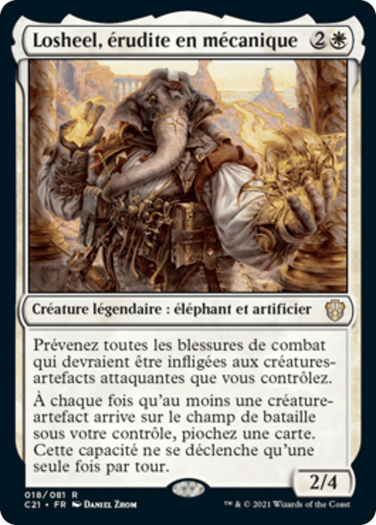 Losheel, érudite en mécanique — Commander 2021 — Magic: The Gathering