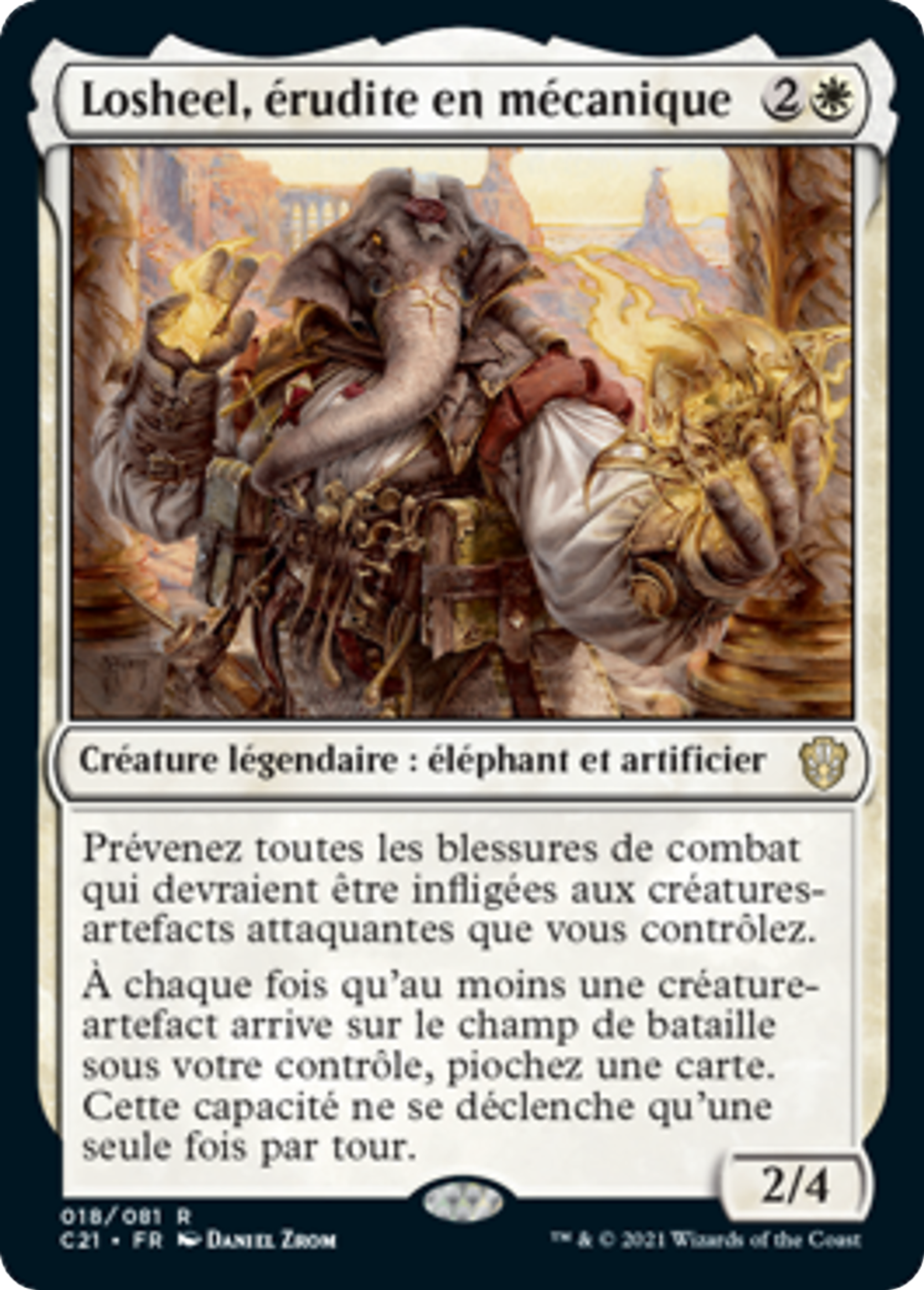 Losheel, érudite en mécanique — Commander 2021 — Magic: The Gathering