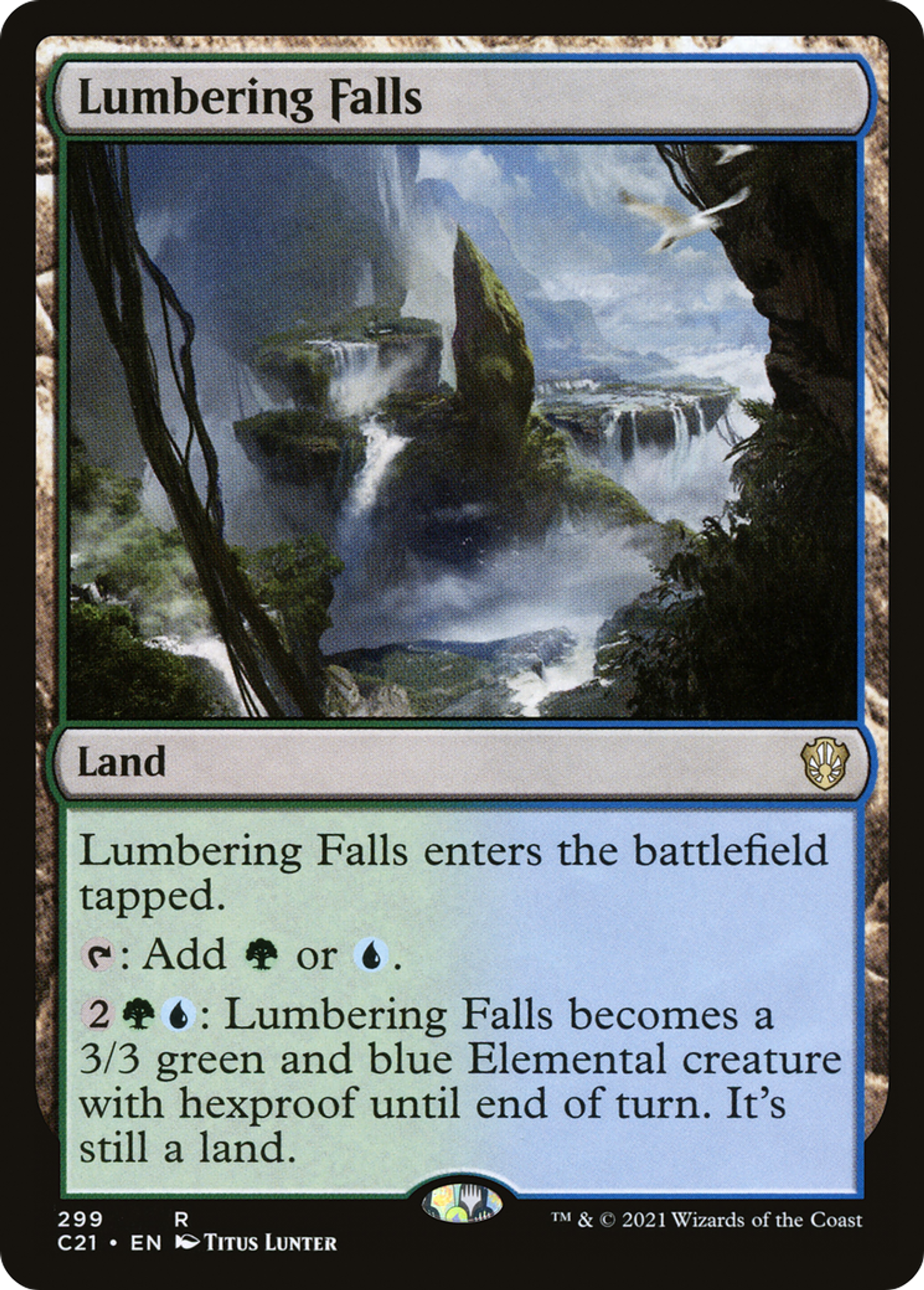 Lumbering Falls — Commander 2021 — Magic: The Gathering