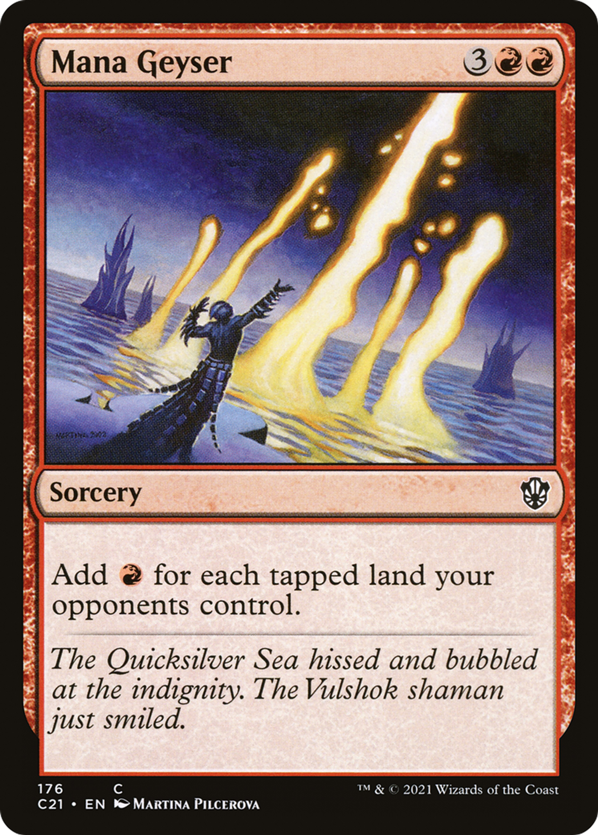 Mana Geyser — Commander 2021 — Magic: The Gathering