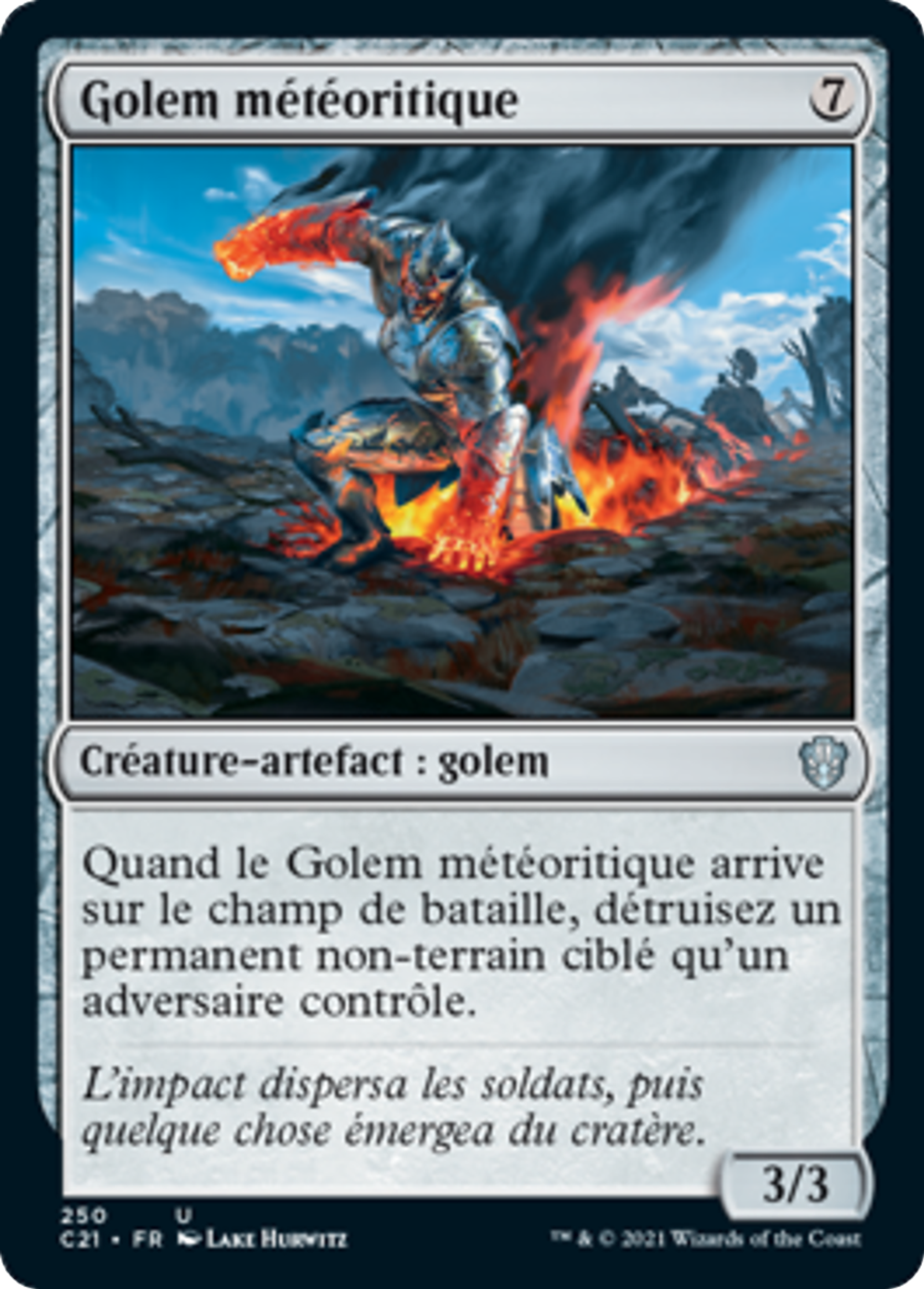 Golem météoritique — Commander 2021 — Magic: The Gathering