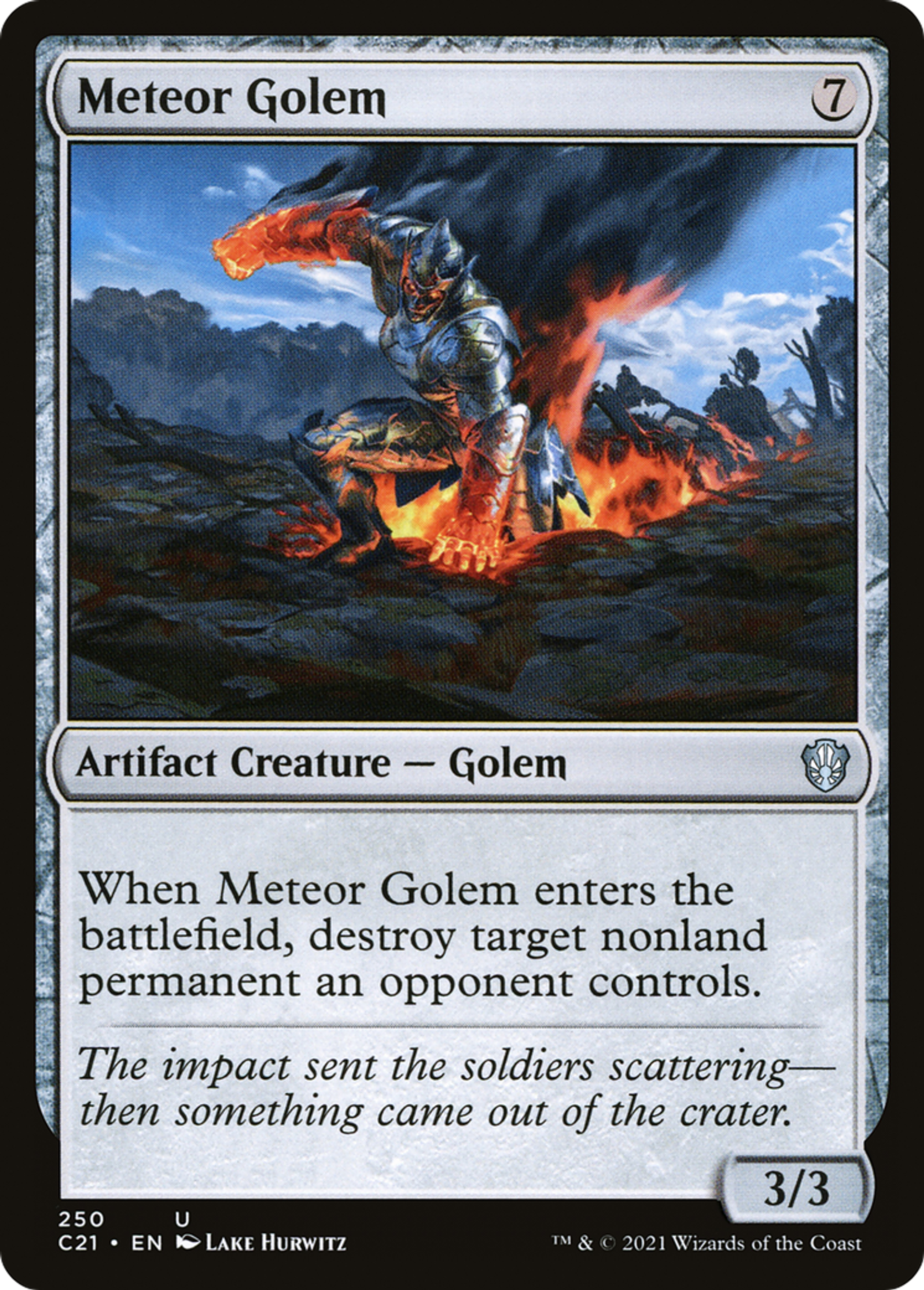 Meteor Golem — Commander 2021 — Magic: The Gathering