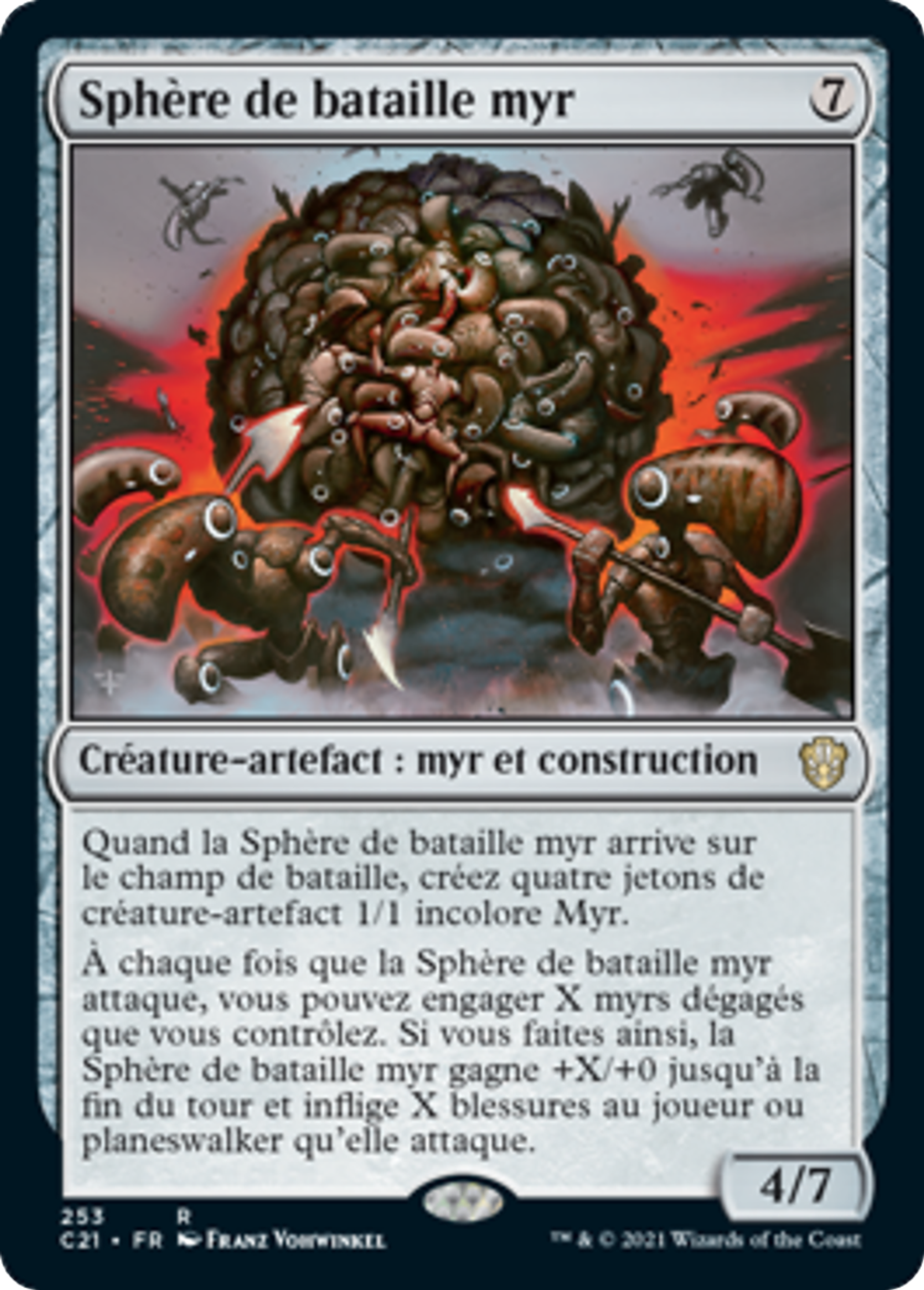 Sphère de bataille myr — Commander 2021 — Magic: The Gathering
