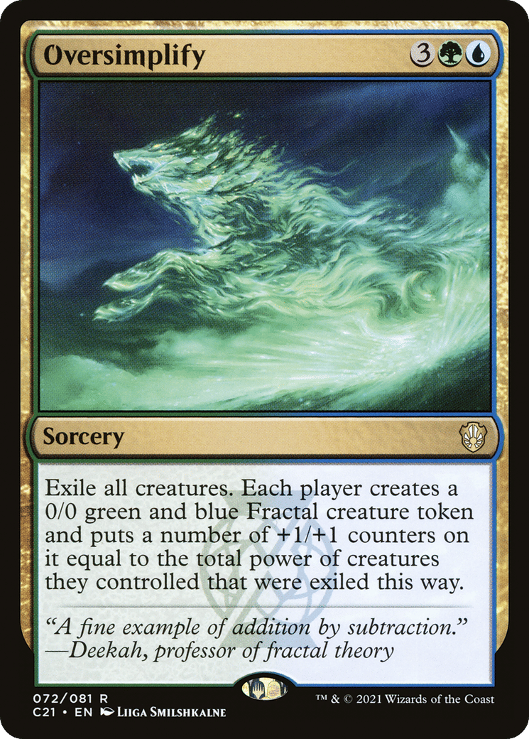 Oversimplify — Commander 2021 — Magic: The Gathering