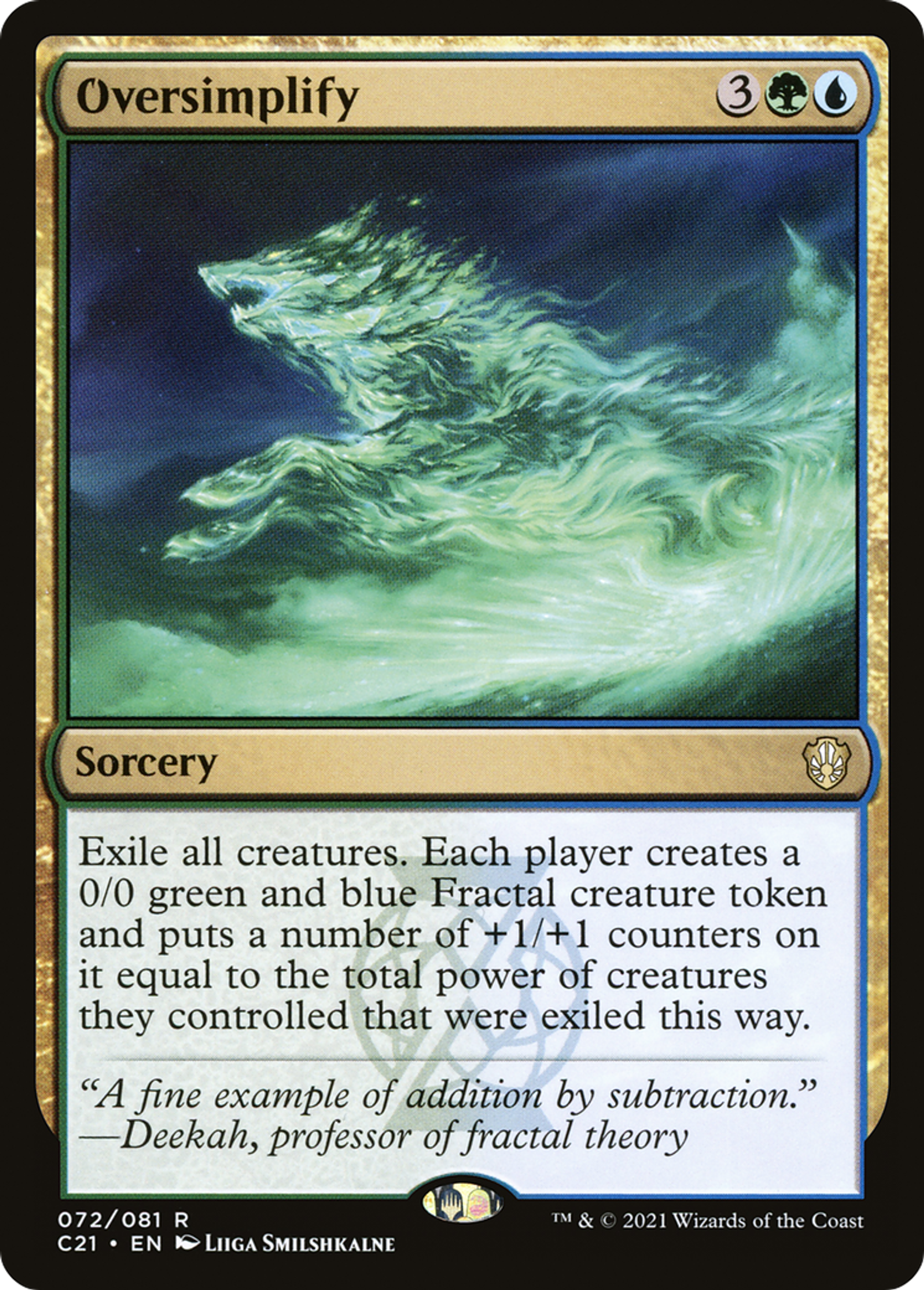 Oversimplify — Commander 2021 — Magic: The Gathering