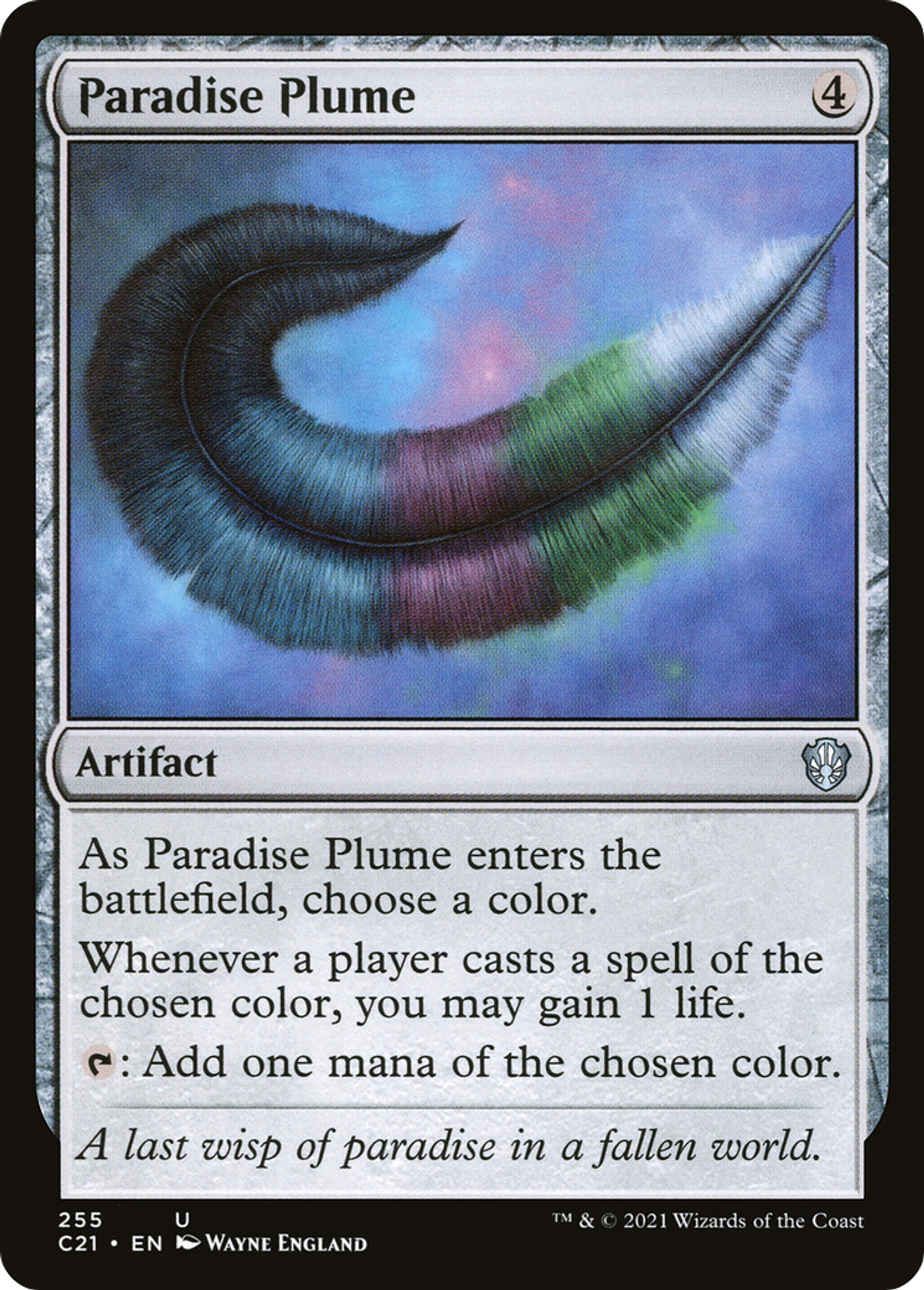 Paradise Plume — Commander 2021 — Magic: The Gathering